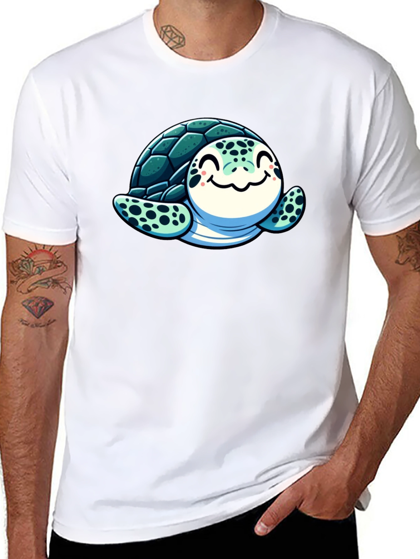 Cute Turtle Graphic T-Shirt - Soft Cotton Blend