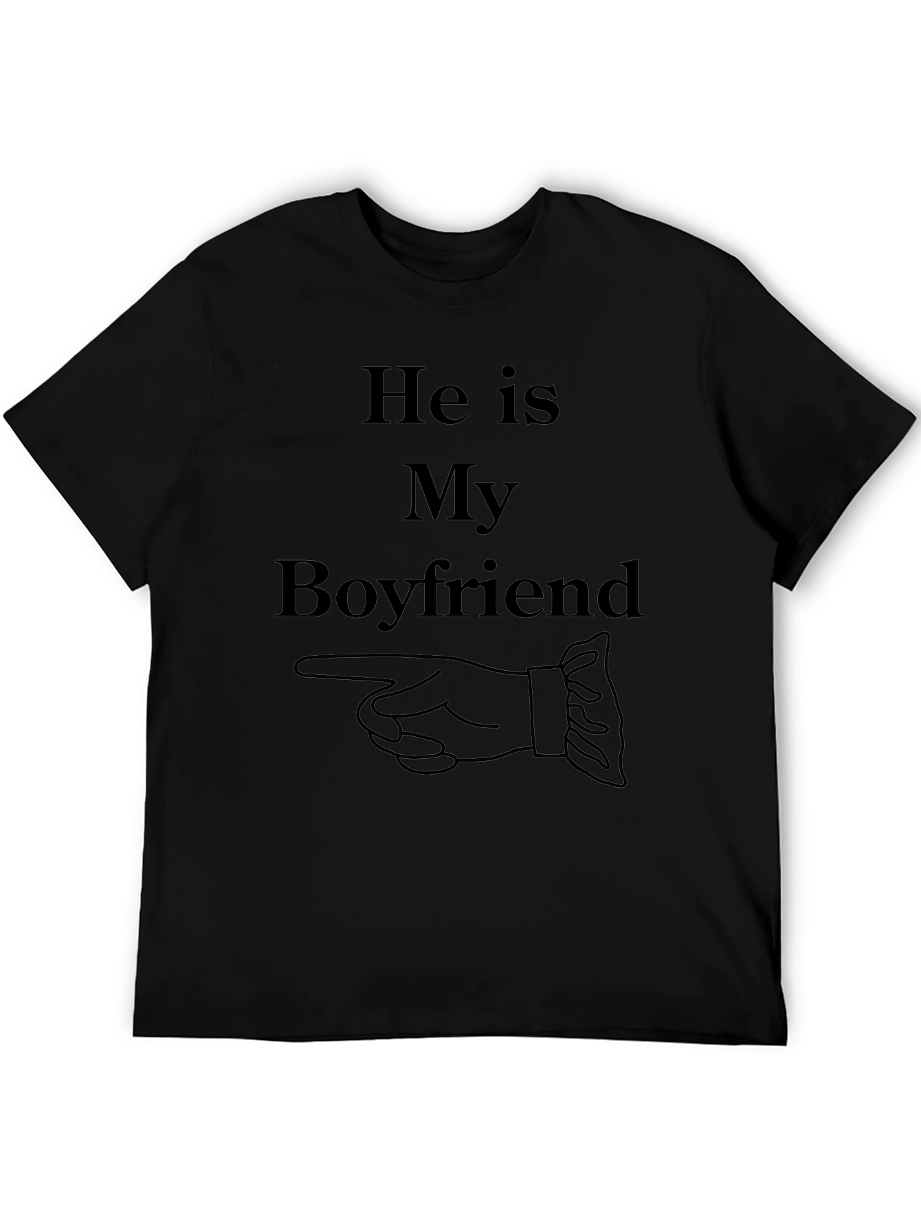 He is My Boyfriend T-Shirt Funny Couples Tee