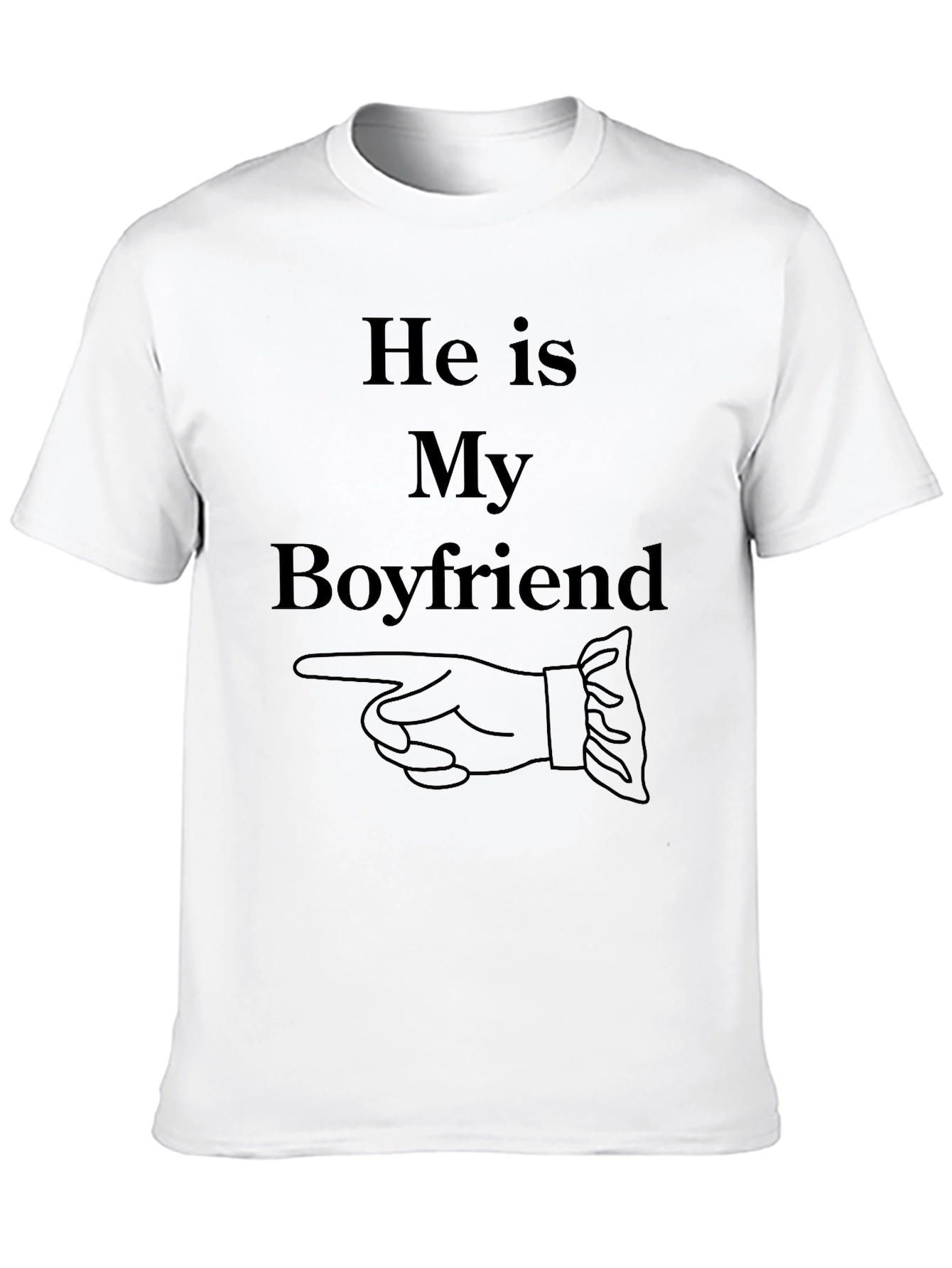He is My Boyfriend T-Shirt Funny Couples Tee