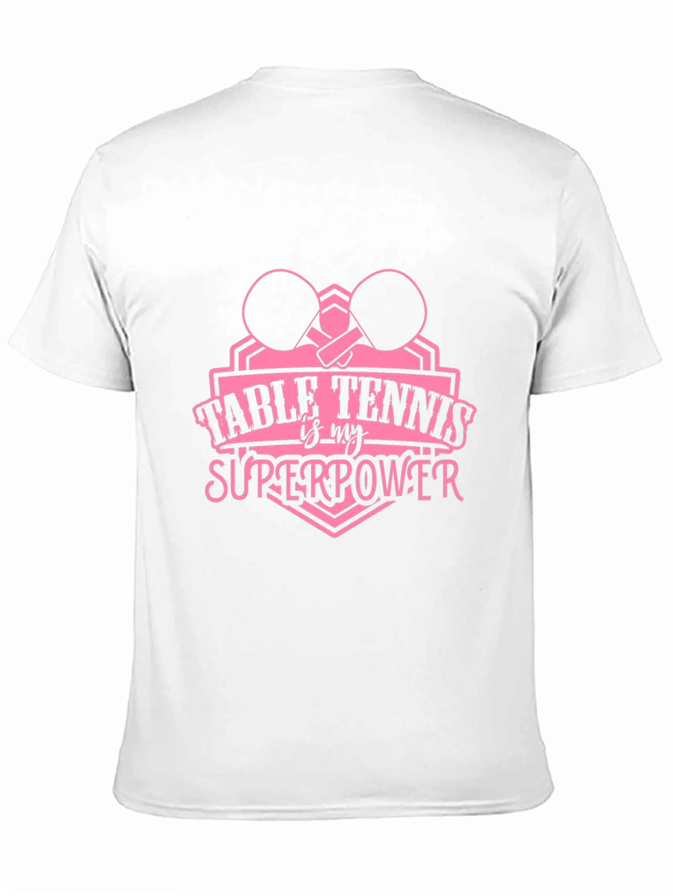Table Tennis Superpower Black T-Shirt
