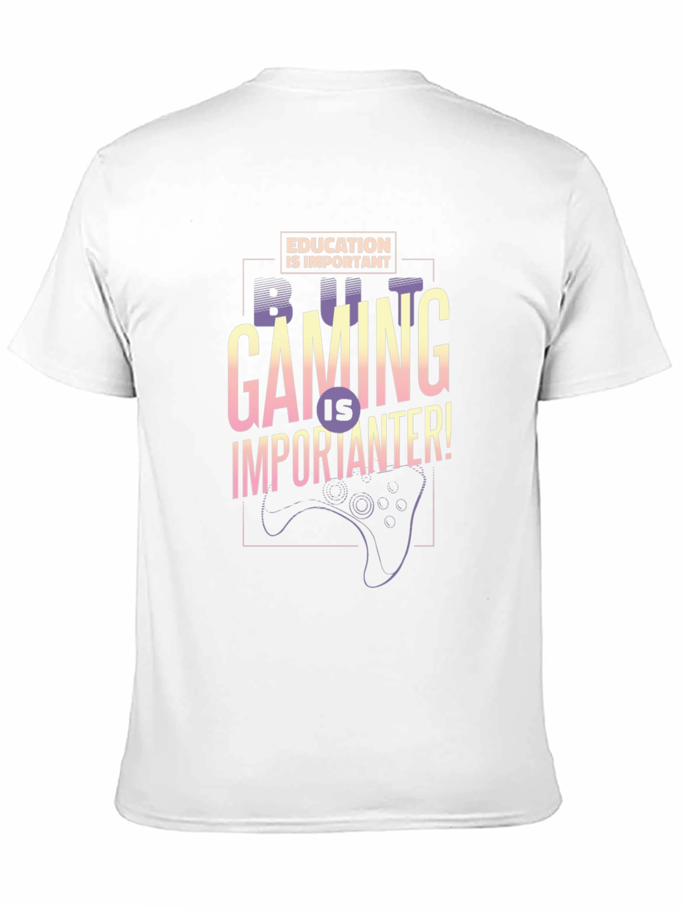 Gaming is Importanter Black Graphic Tee