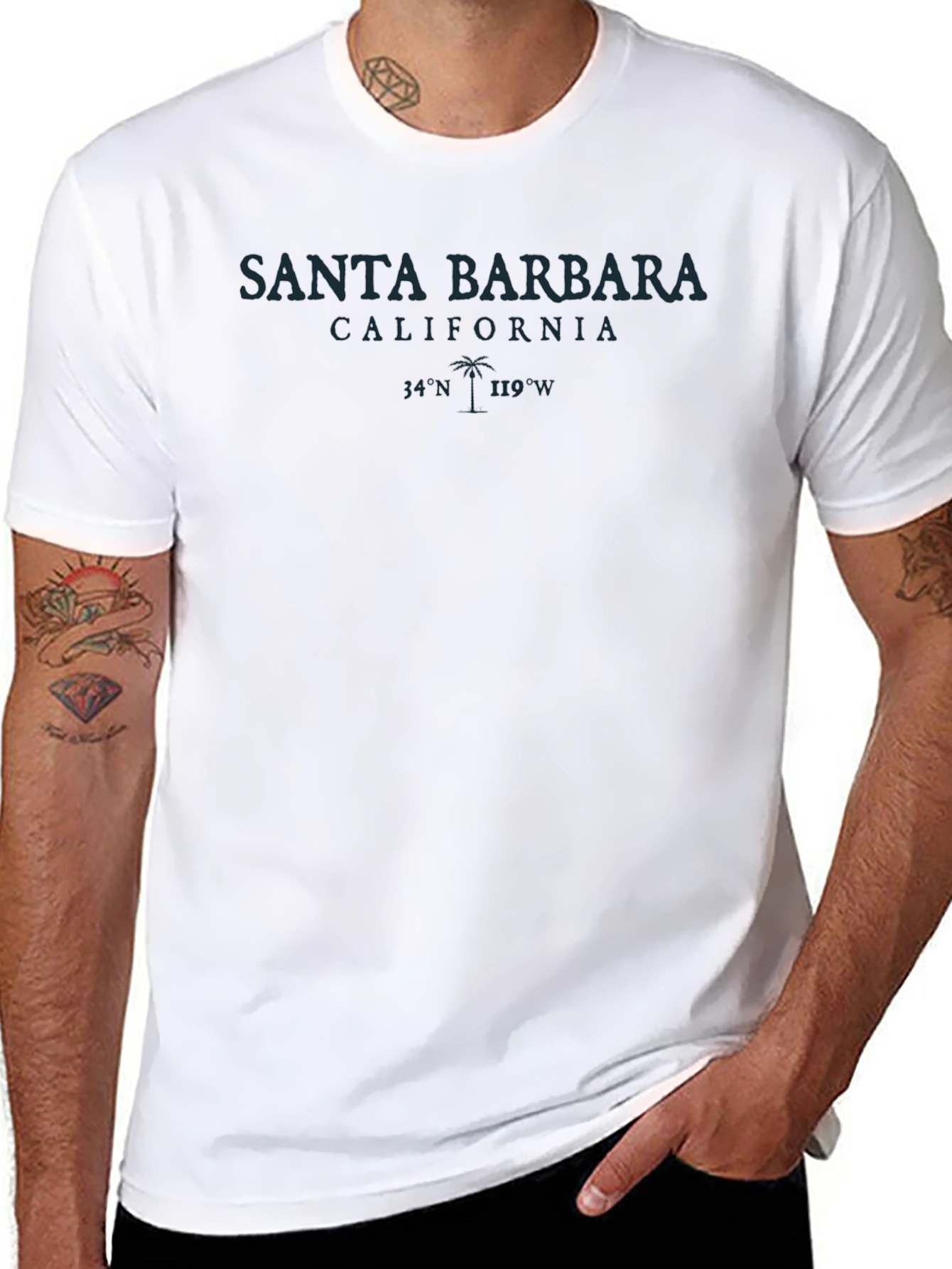 Santa Barbara California Graphic T-Shirt