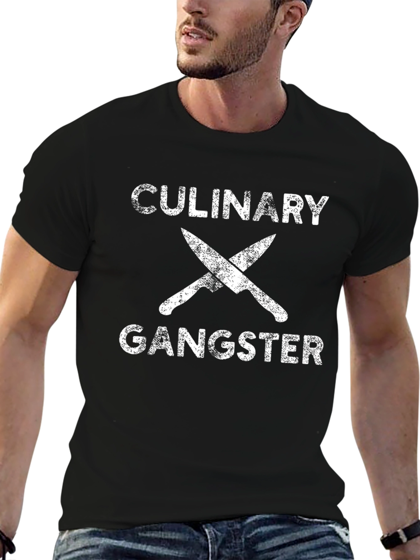 Culinary Gangster Graphic Tee - Chef Humor T-Shirt