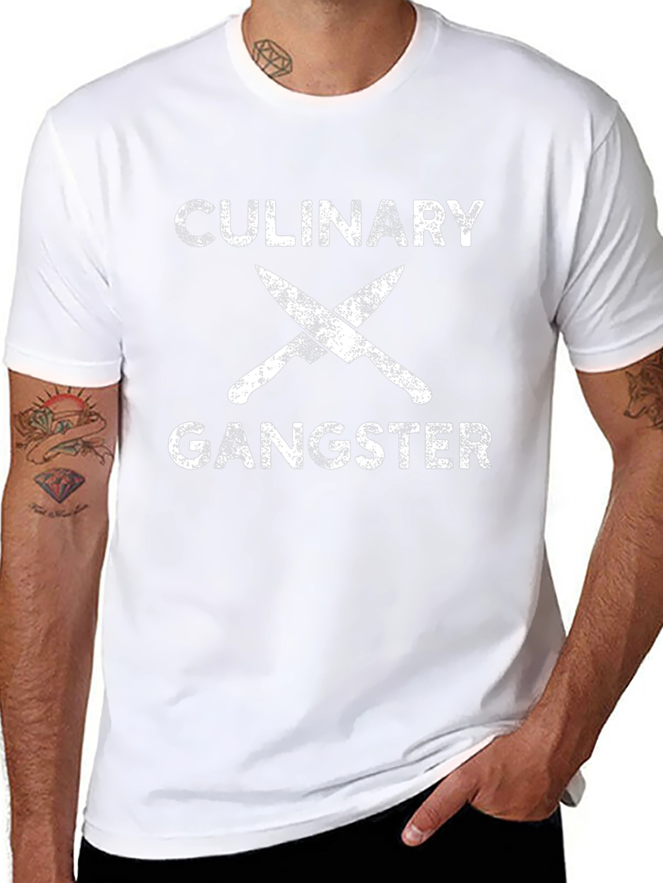 Culinary Gangster Graphic Tee - Chef Humor T-Shirt