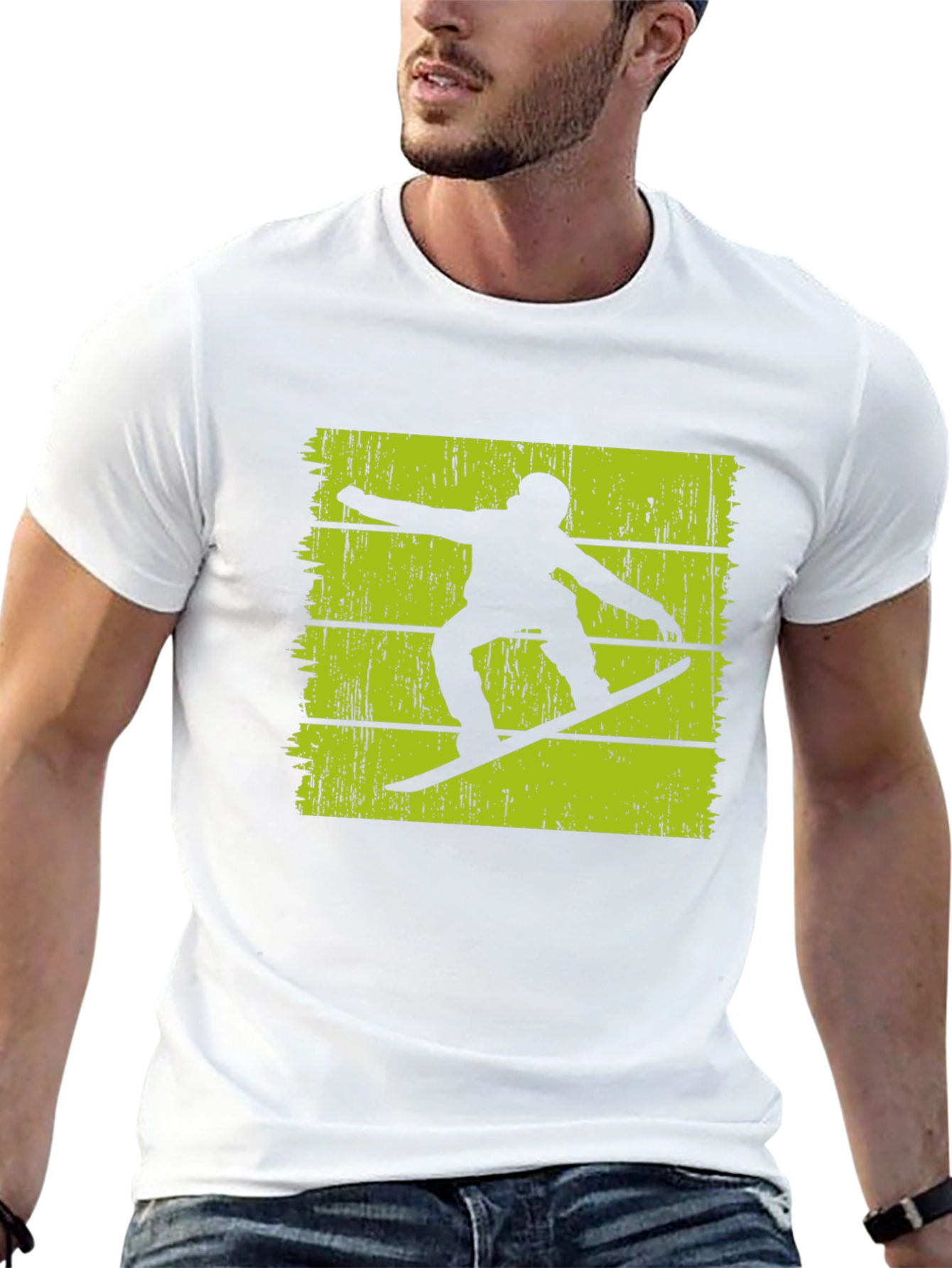 Cool Snowboarder Graphic Tee - Black