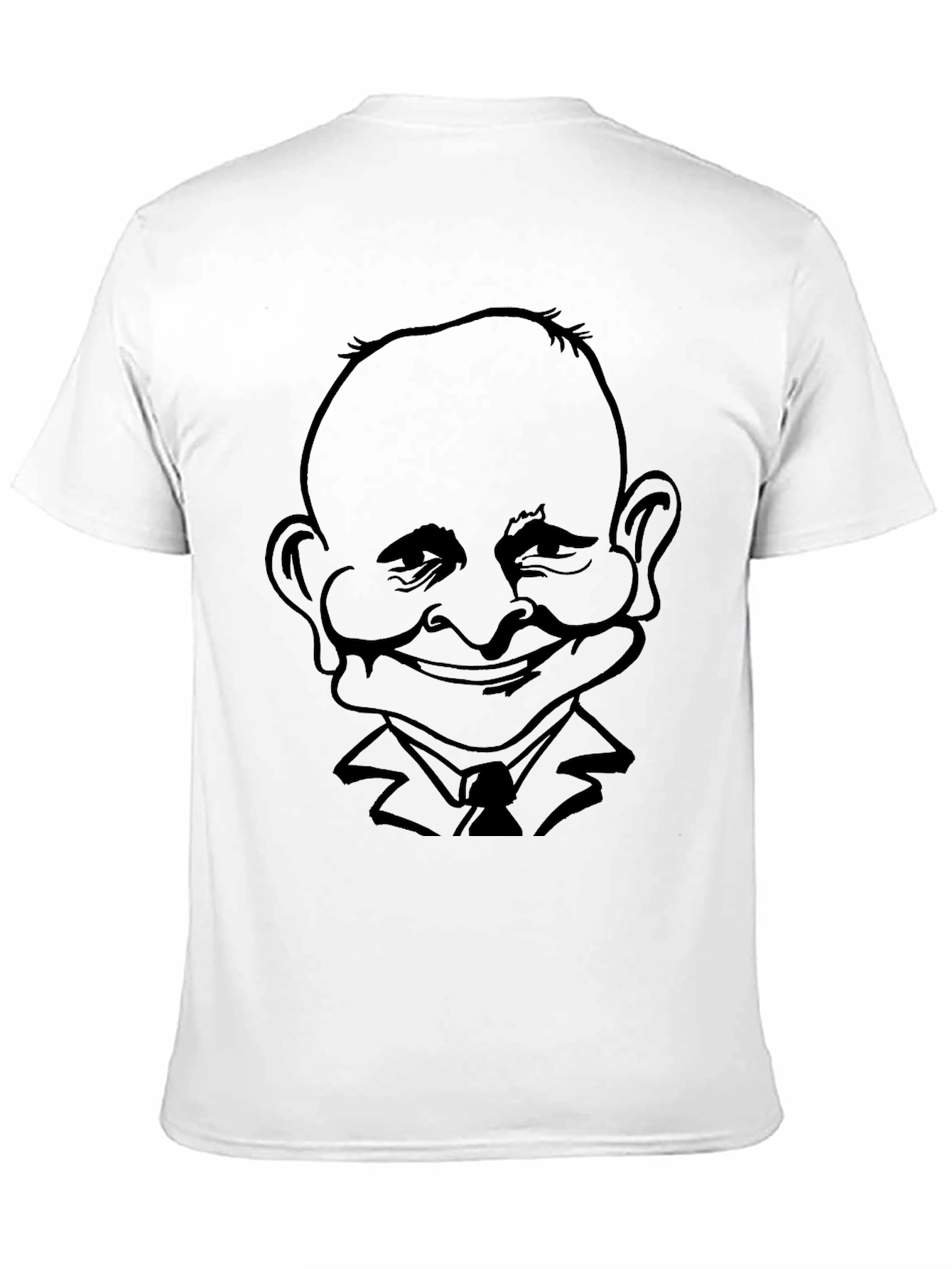 Caricature Graphic T-Shirt - Black