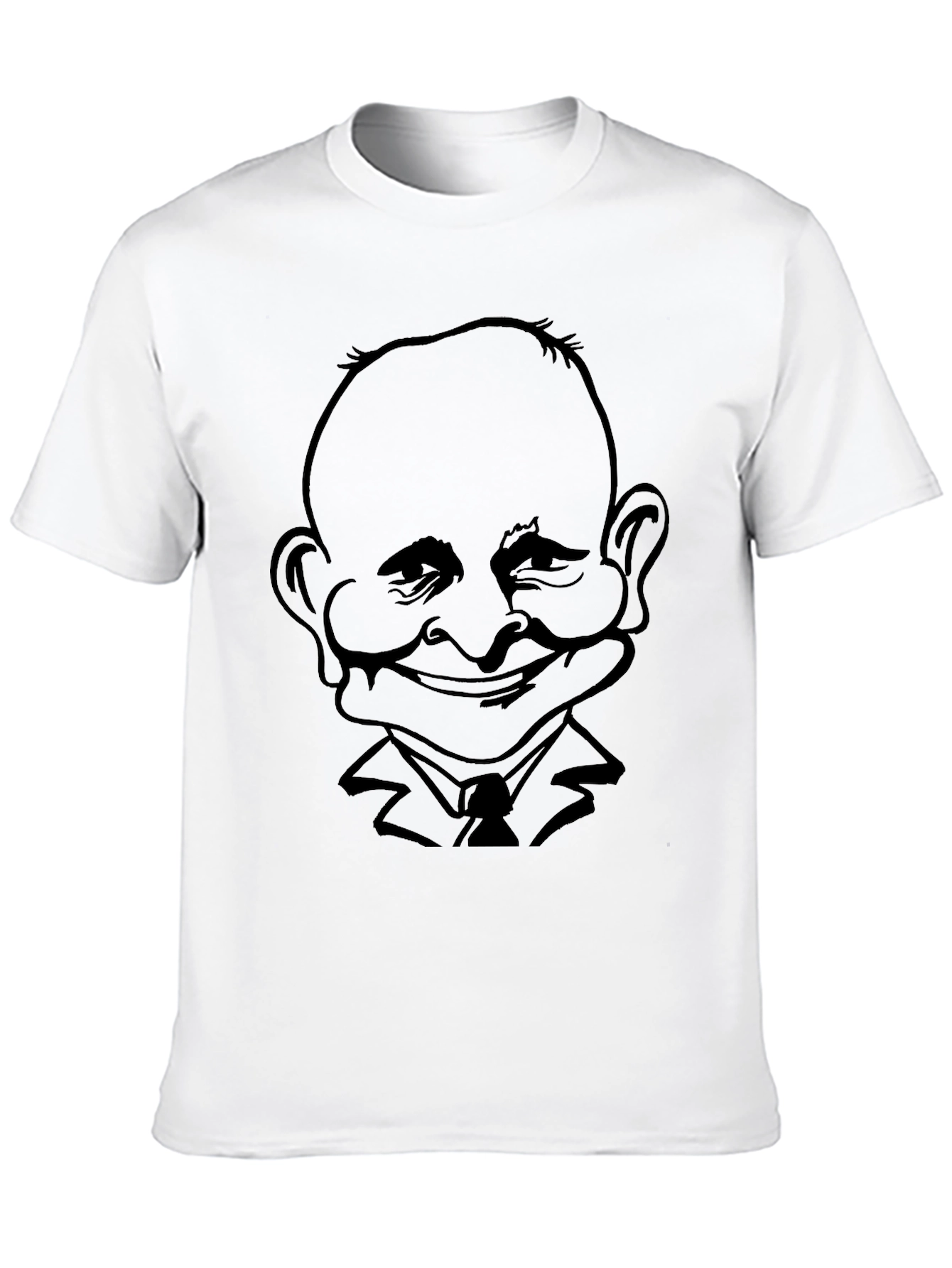 Caricature Graphic T-Shirt - Black
