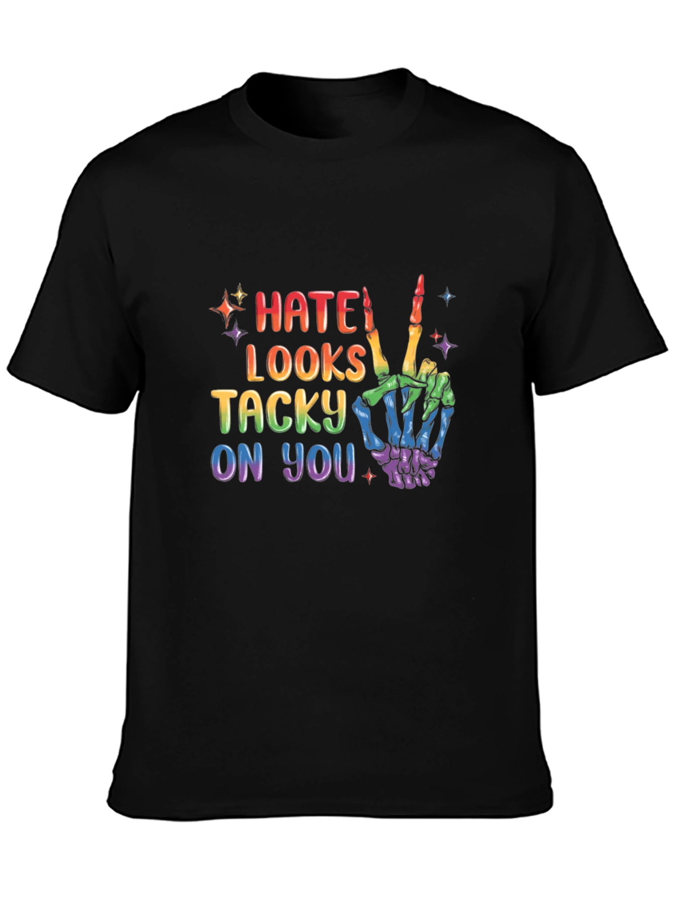 Hate Looks Tacky LGBTQ Pride T-Shirt