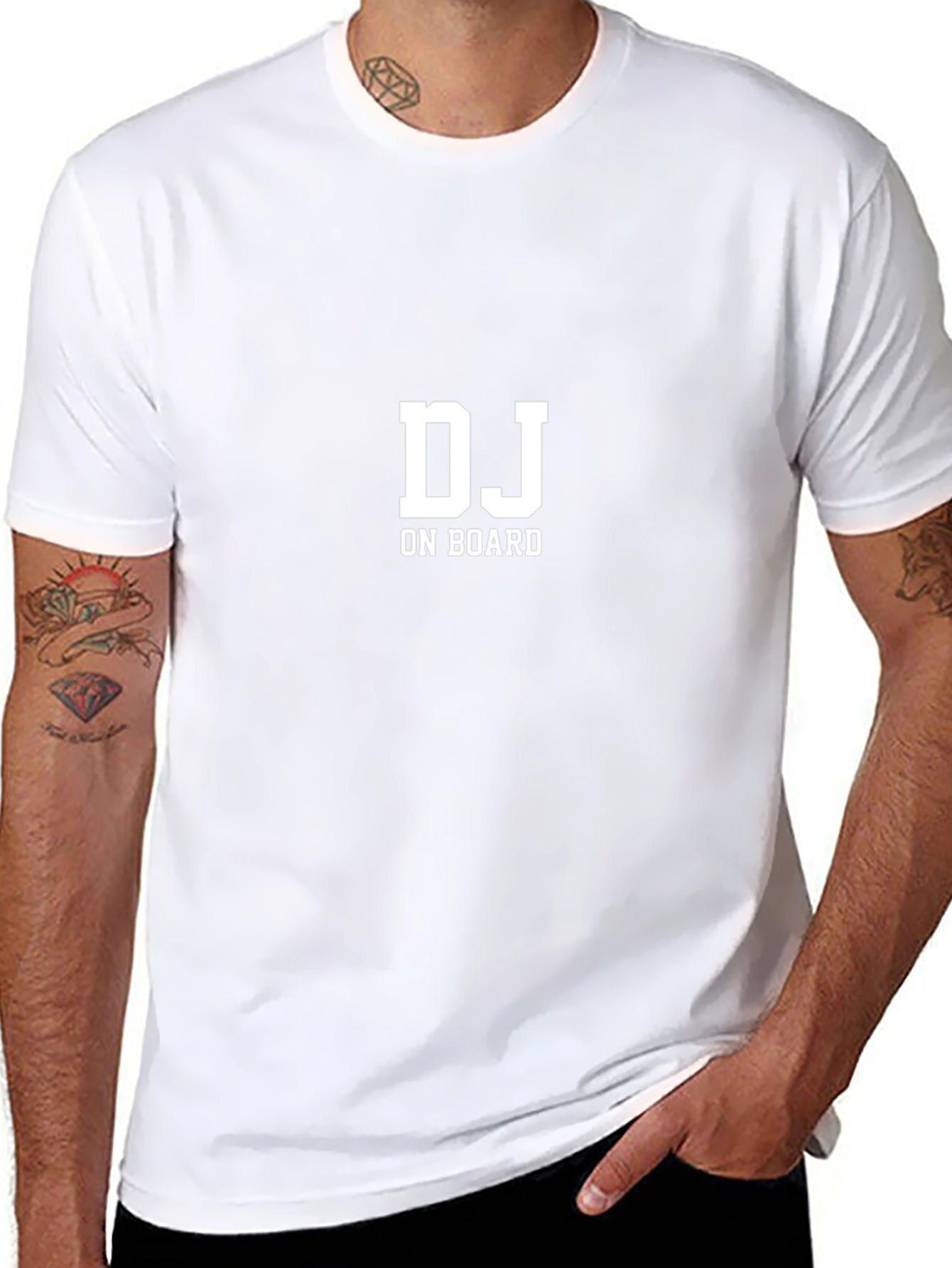 DJ On Board Black Crew Neck T-Shirt