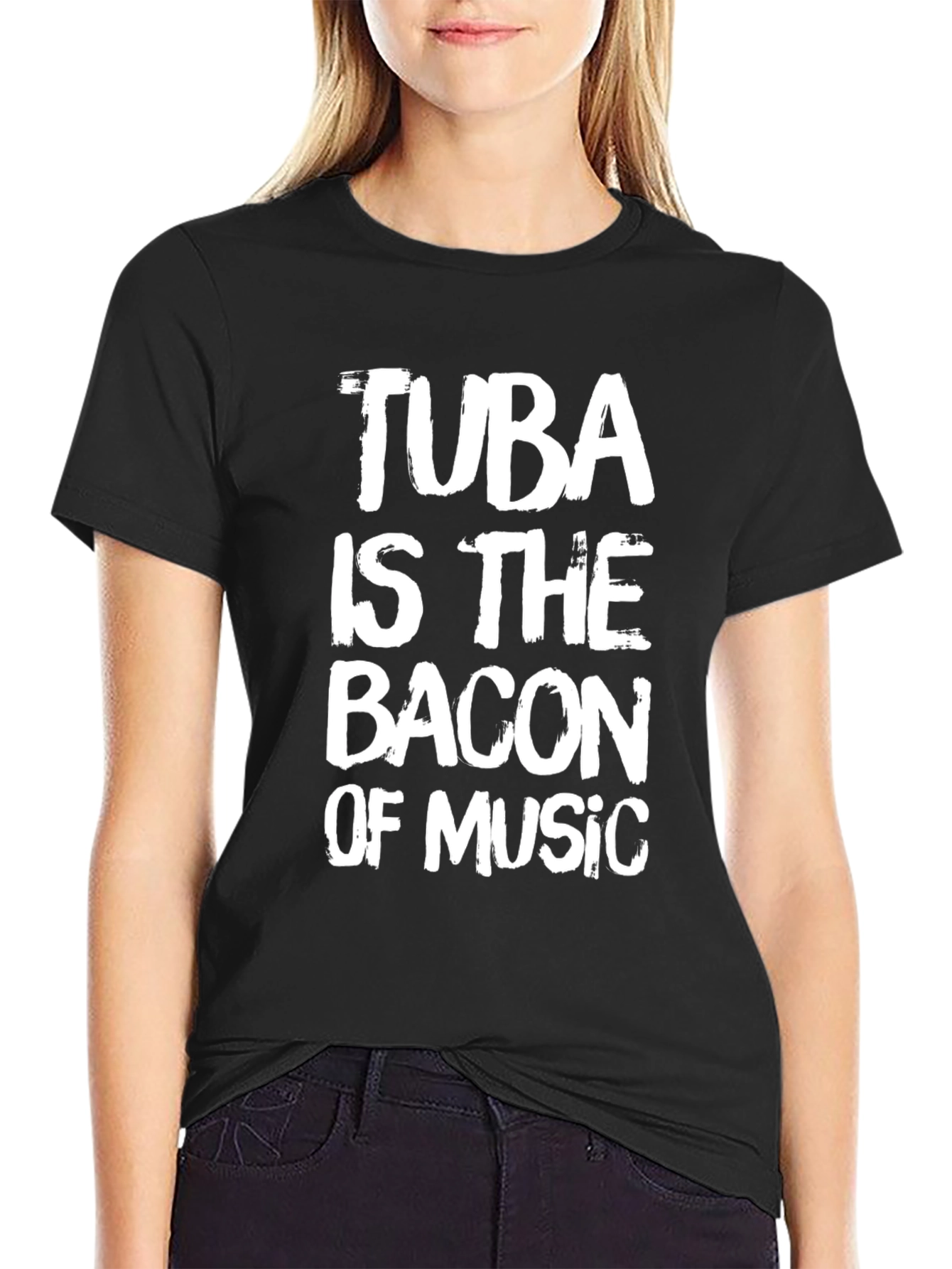 Tuba Bacon Music Graphic Tee