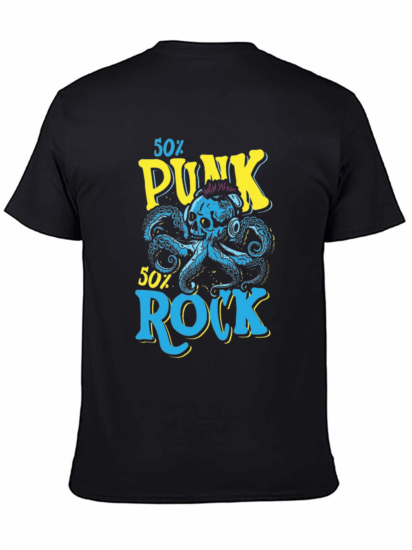 Punk Rock Octopus Graphic T-Shirt
