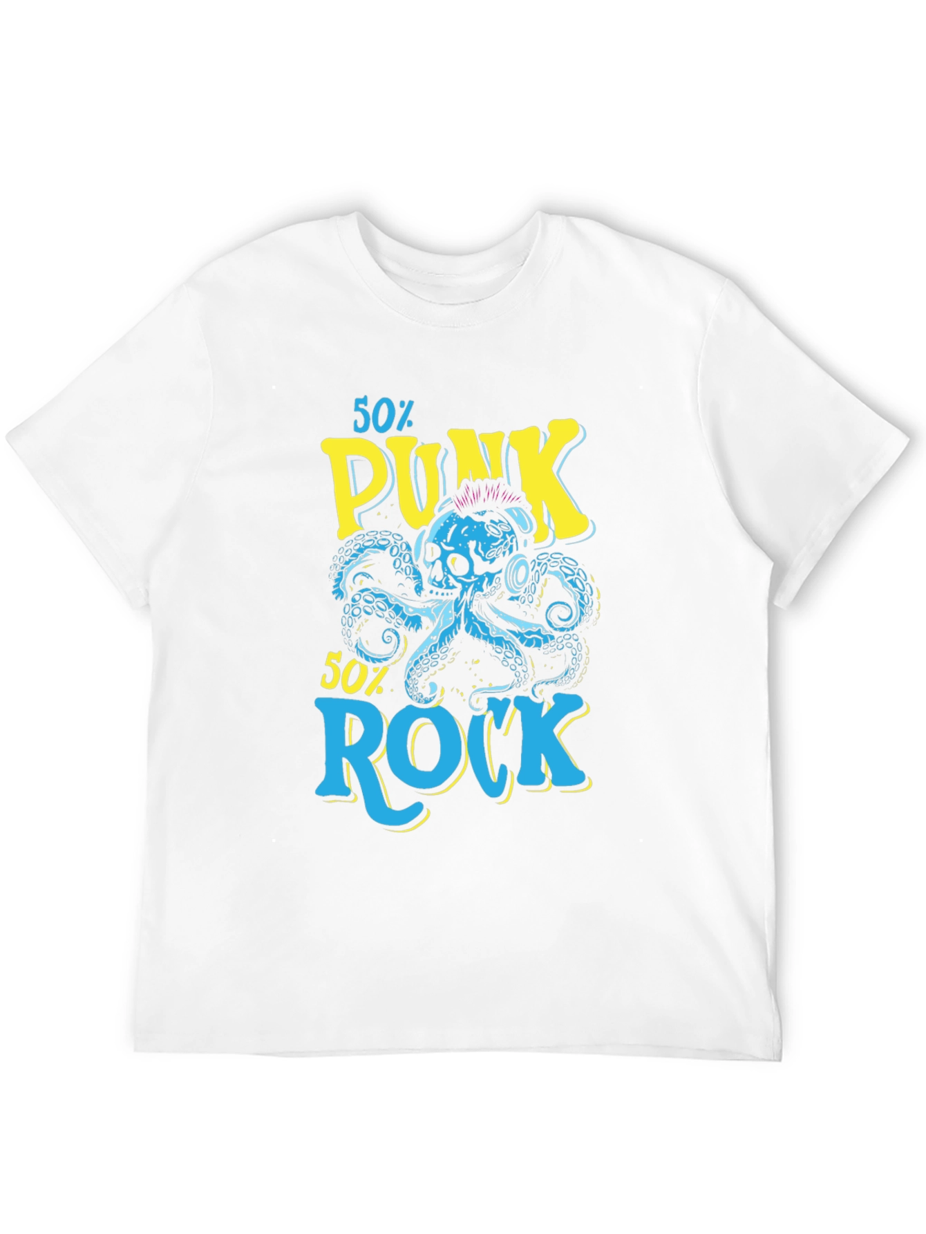 Punk Rock Octopus Graphic T-Shirt
