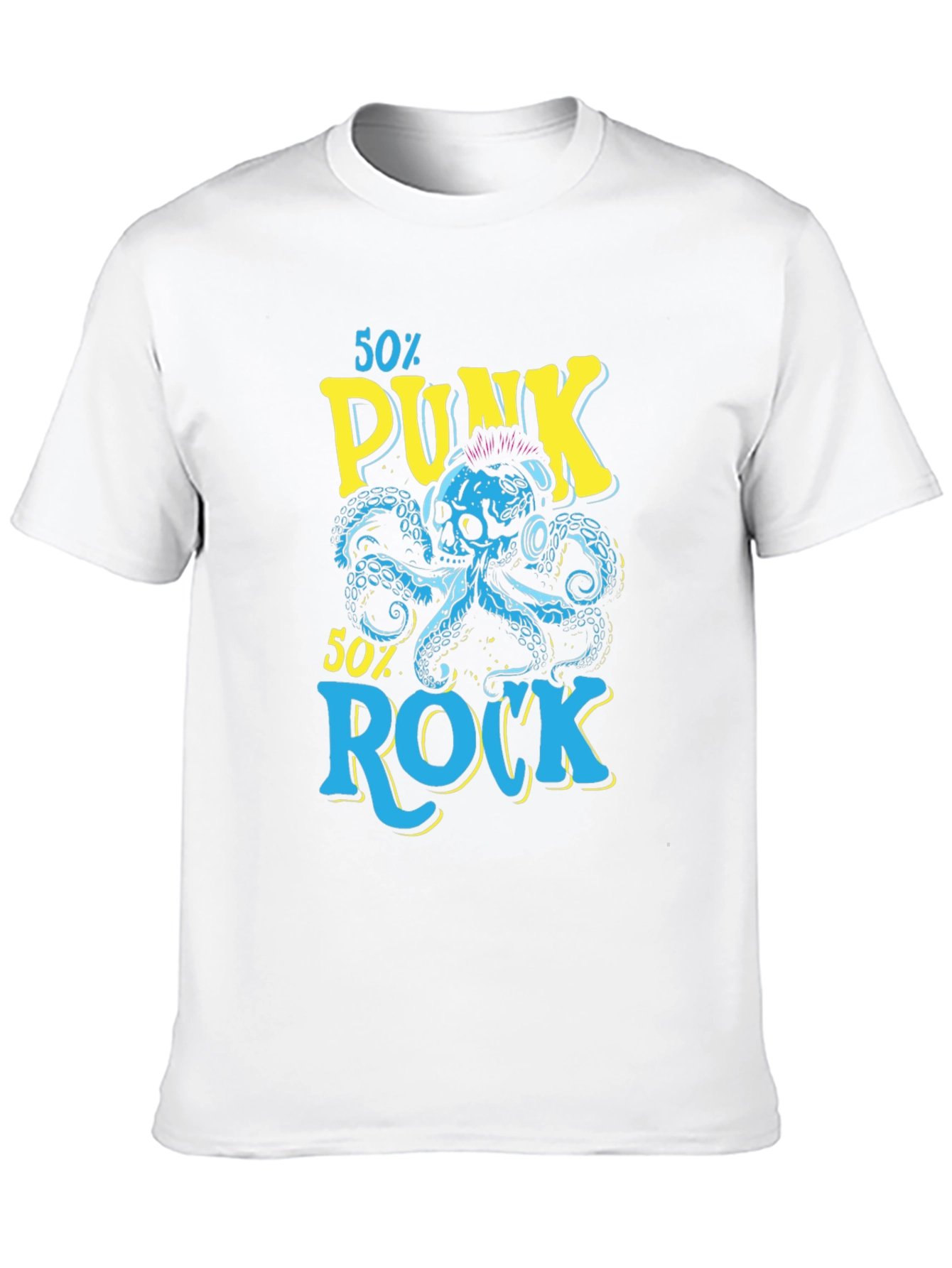 Punk Rock Octopus Graphic T-Shirt