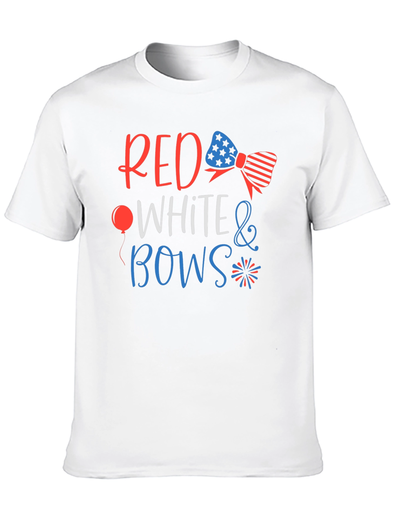 Red White & Bows Patriotic Graphic T-Shirt