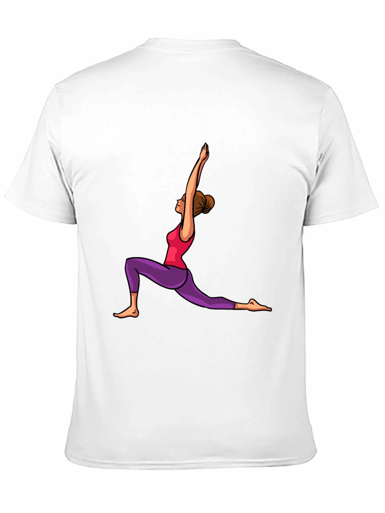 Yoga Pose Graphic Black T-Shirt