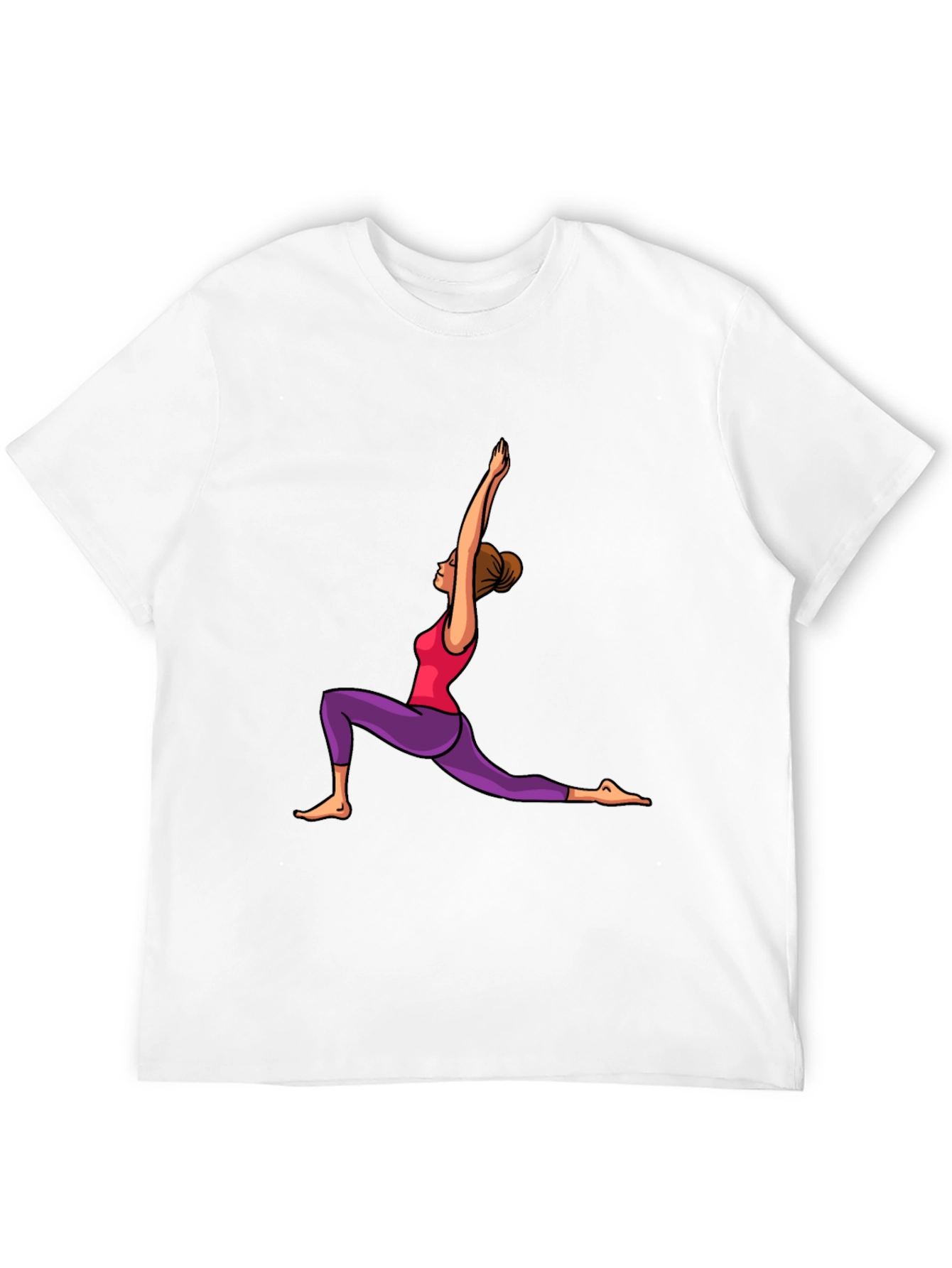 Yoga Pose Graphic Black T-Shirt