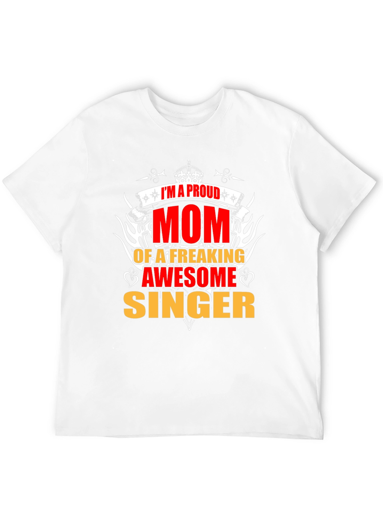 Proud Mom of Awesome Singer Graphic T-Shirt