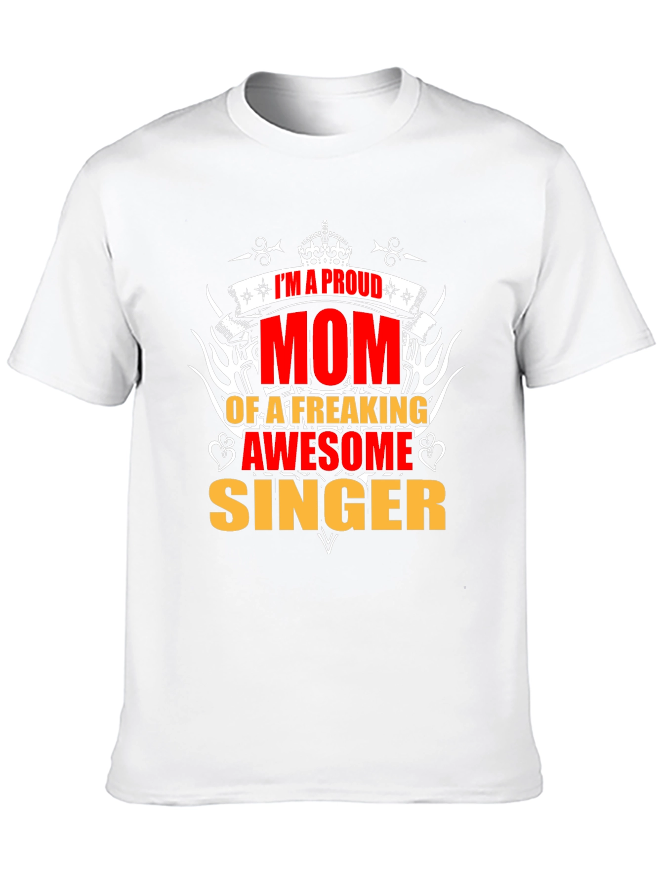 Proud Mom of Awesome Singer Graphic T-Shirt