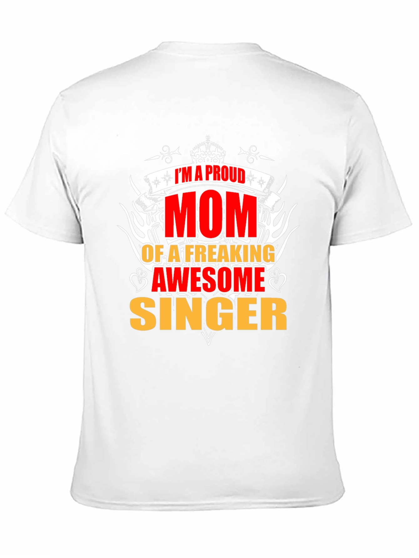Proud Mom of Awesome Singer Graphic T-Shirt