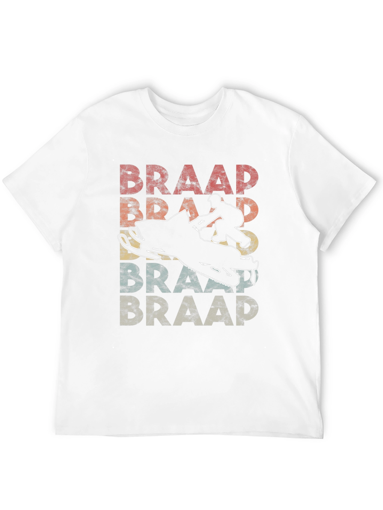Braap Retro Snowmobile Graphic T-Shirt