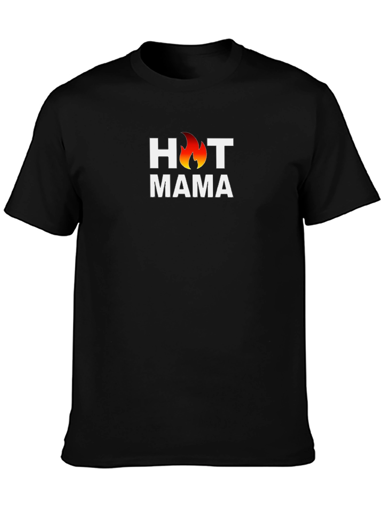 Hot Mama Graphic Tee - Black Cotton T-Shirt
