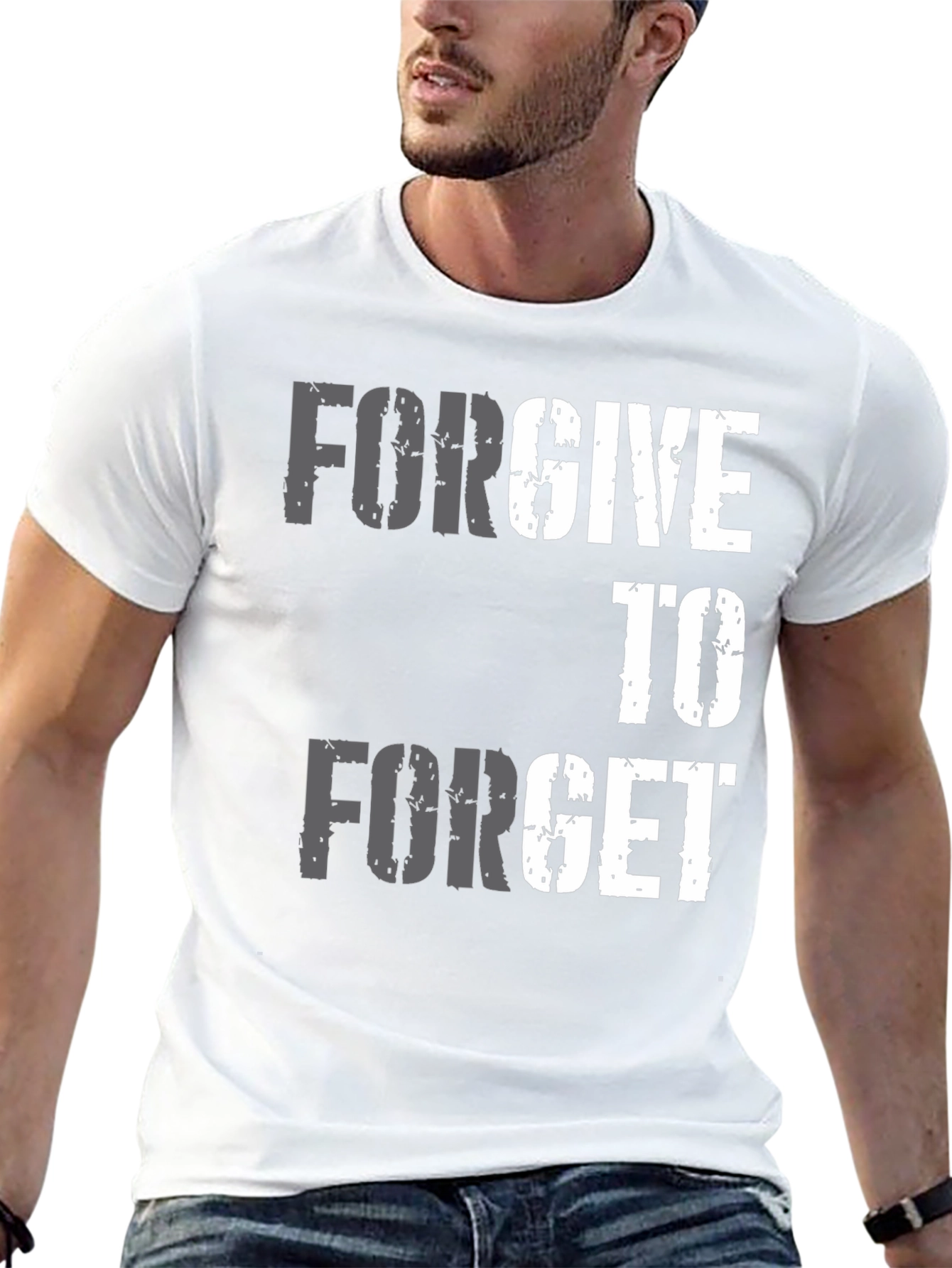 Forgive to Forget Graphic T-Shirt - Black