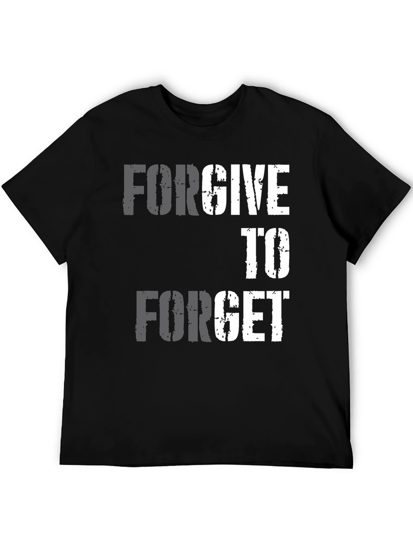 Forgive to Forget Graphic T-Shirt - Black