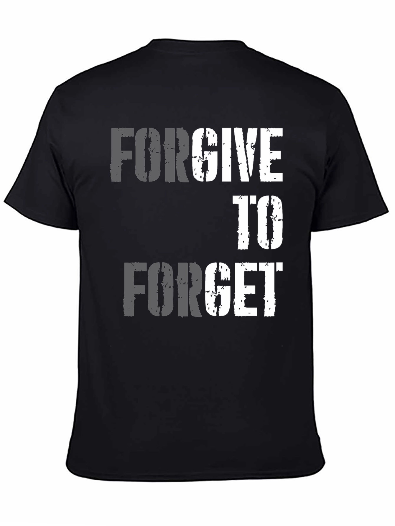 Forgive to Forget Graphic T-Shirt - Black