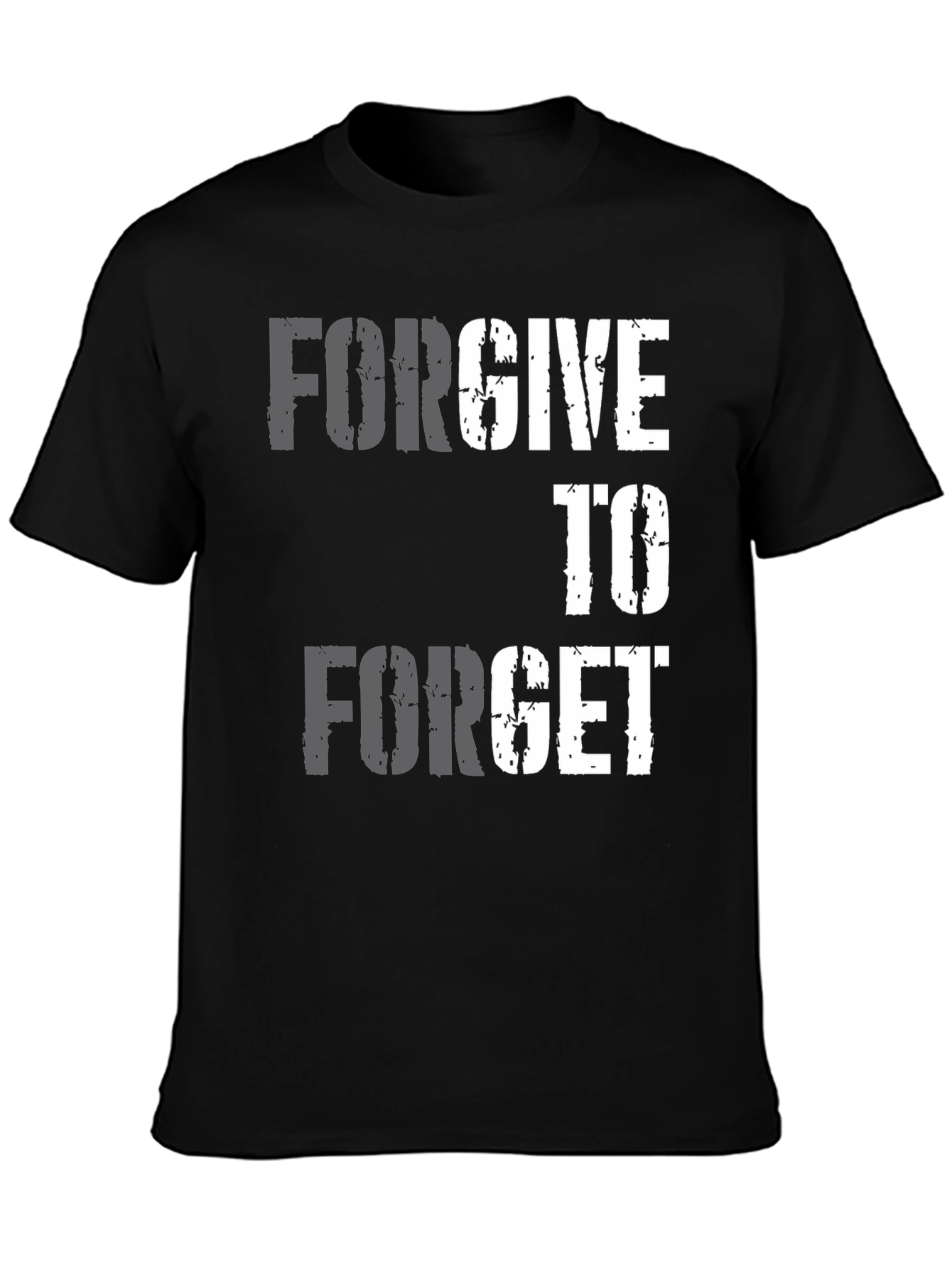 Forgive to Forget Graphic T-Shirt - Black