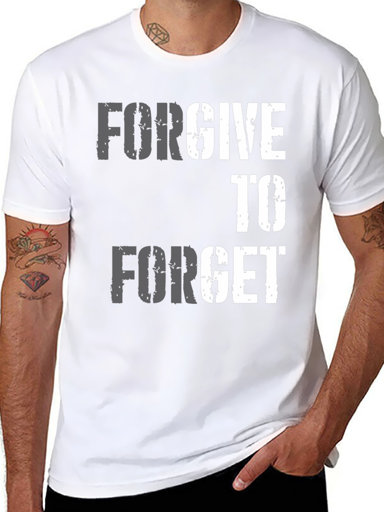 Forgive to Forget Graphic T-Shirt - Black