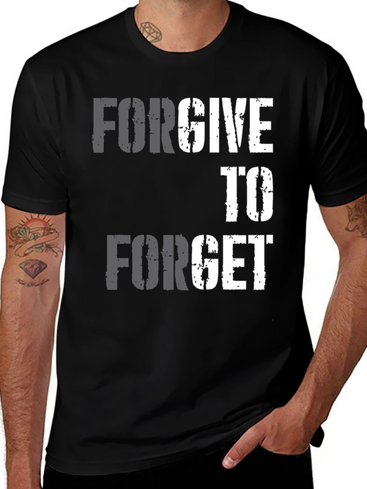 Forgive to Forget Graphic T-Shirt - Black