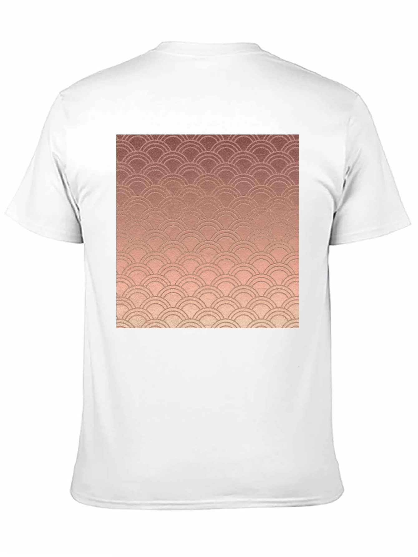 Stylish Copper Wave Graphic Tee