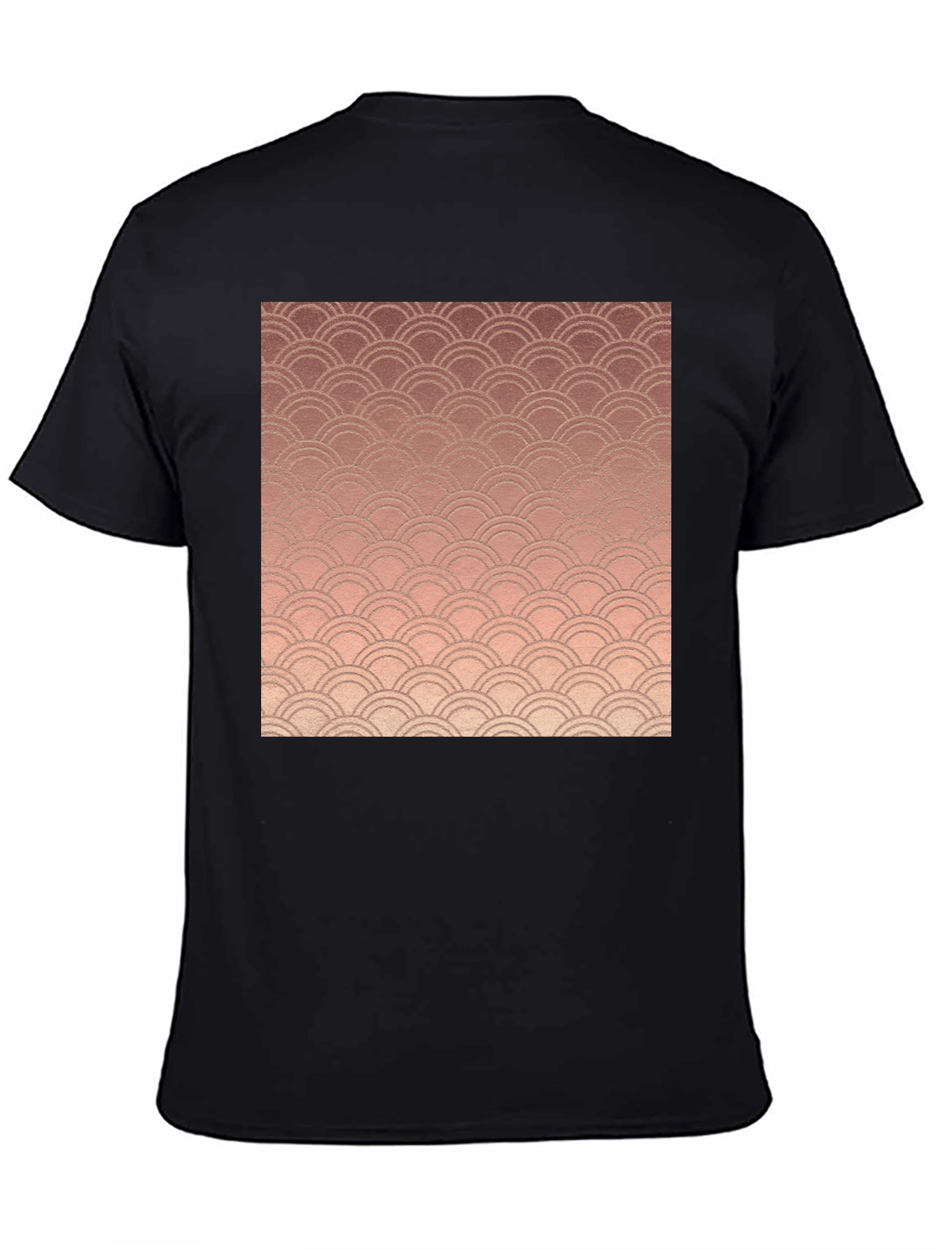 Stylish Copper Wave Graphic Tee