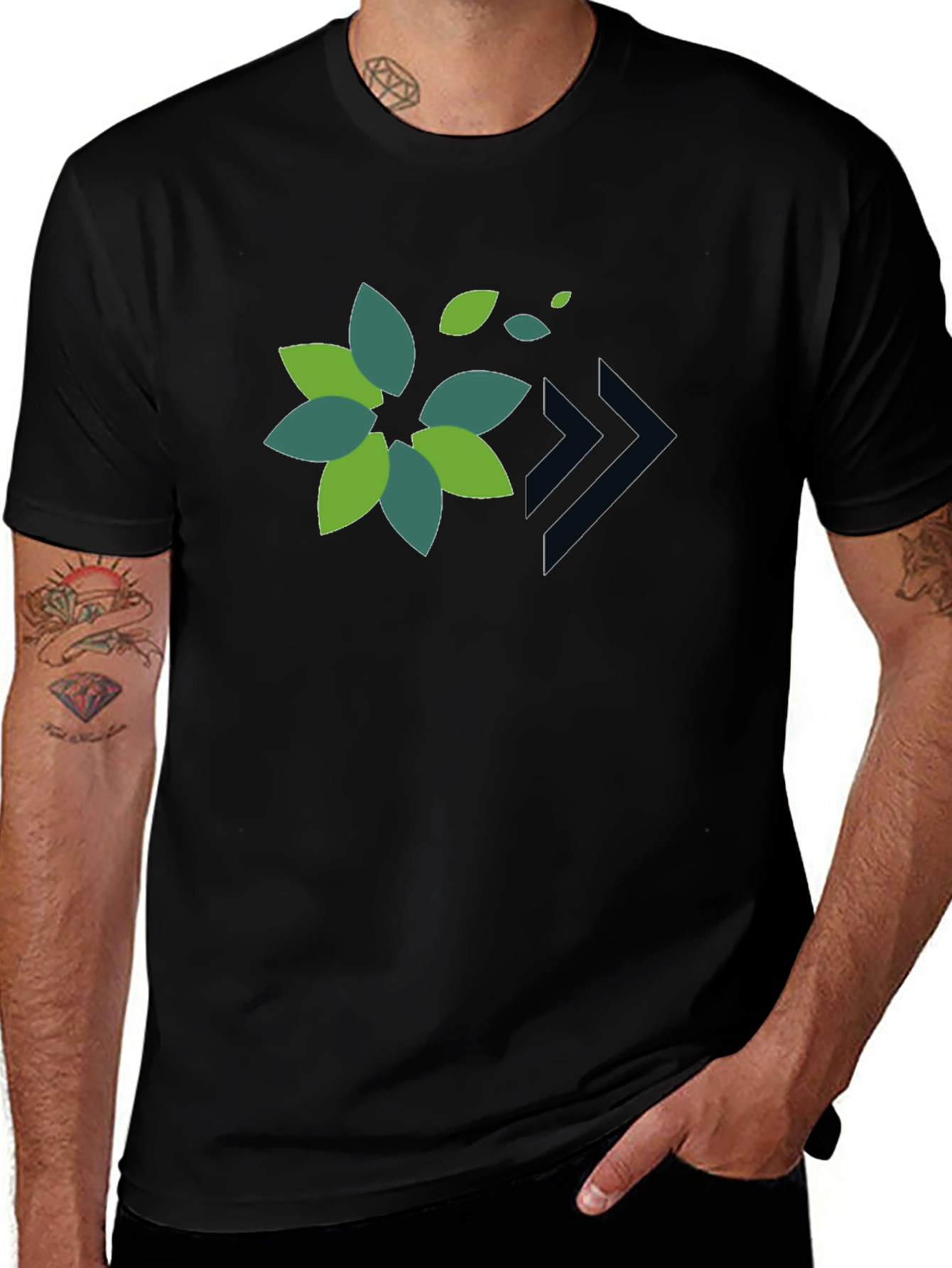Eco Leaf Arrow Graphic Tee