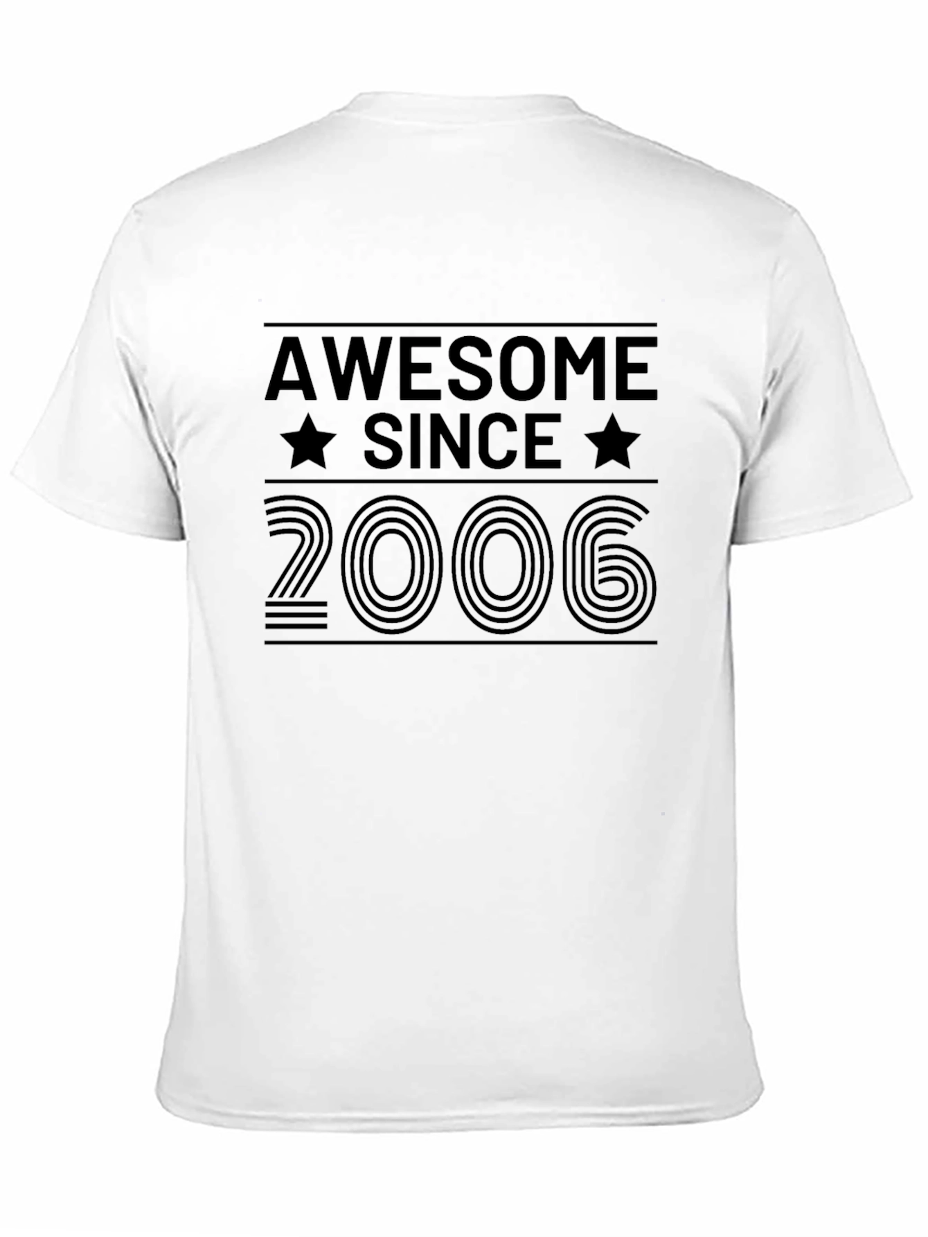 Awesome Since 2006 Black Graphic Tee