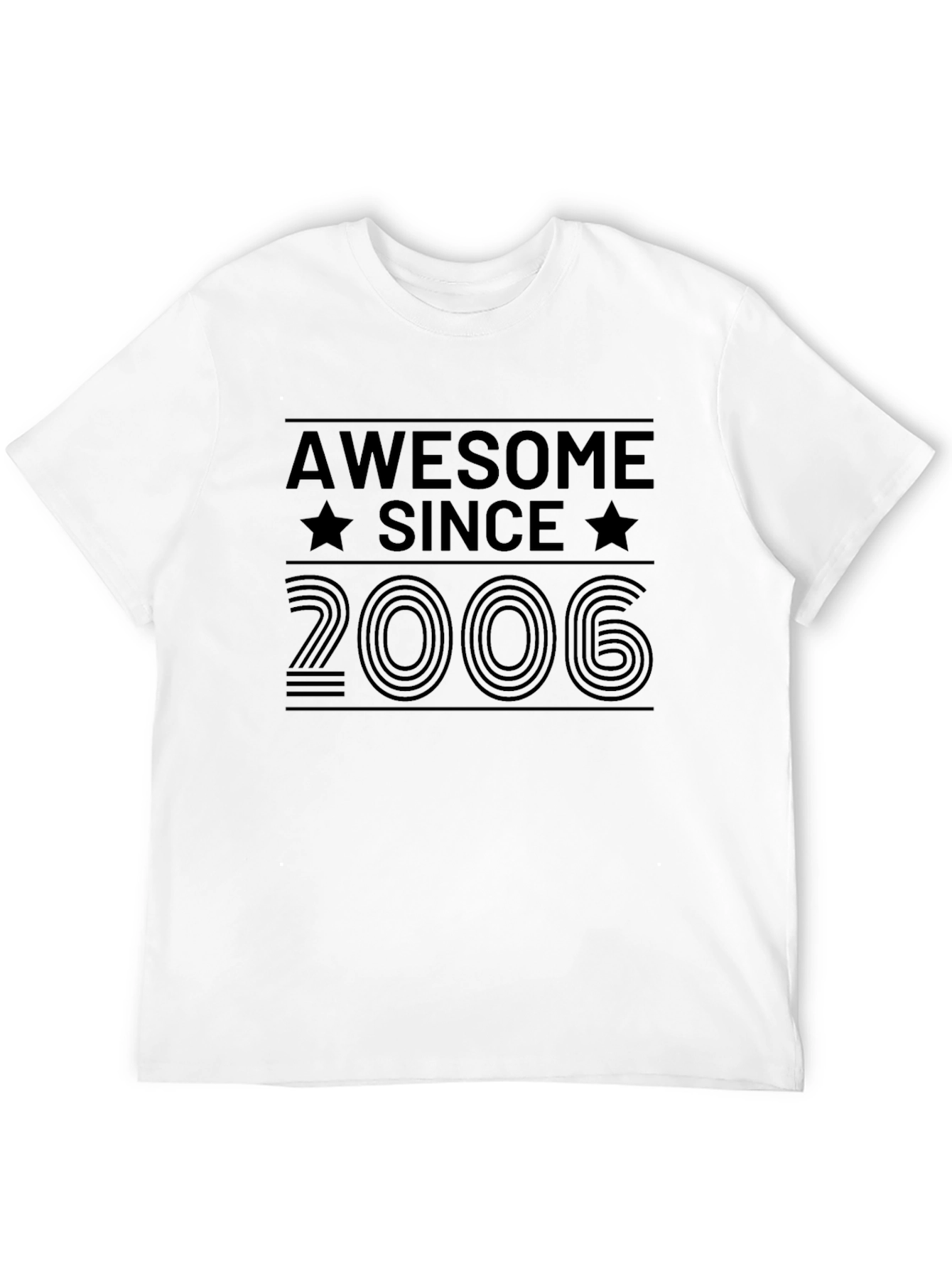 Awesome Since 2006 Black Graphic Tee