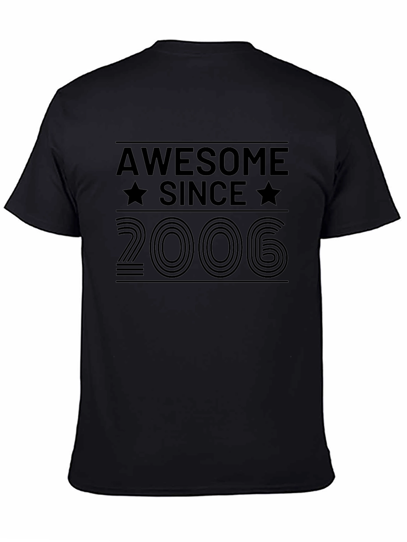 Awesome Since 2006 Black Graphic Tee