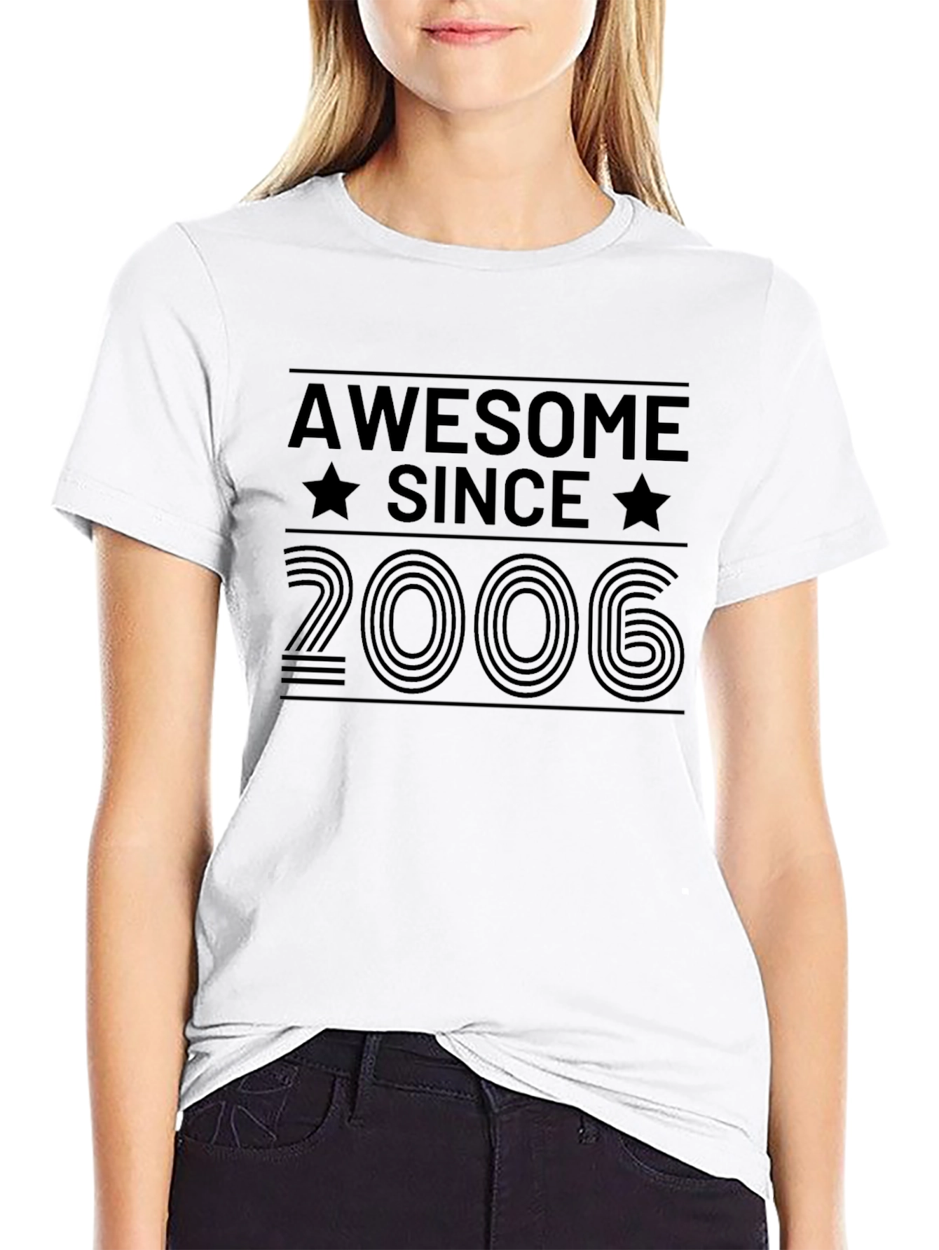 Awesome Since 2006 Black Graphic Tee