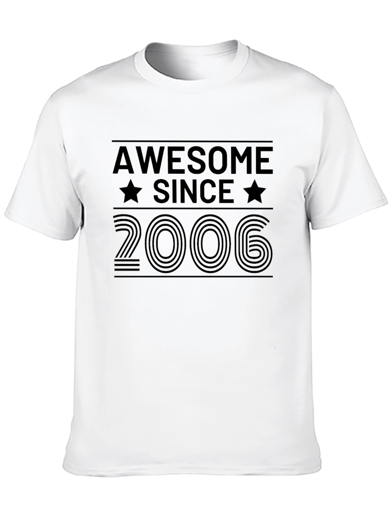 Awesome Since 2006 Black Graphic Tee