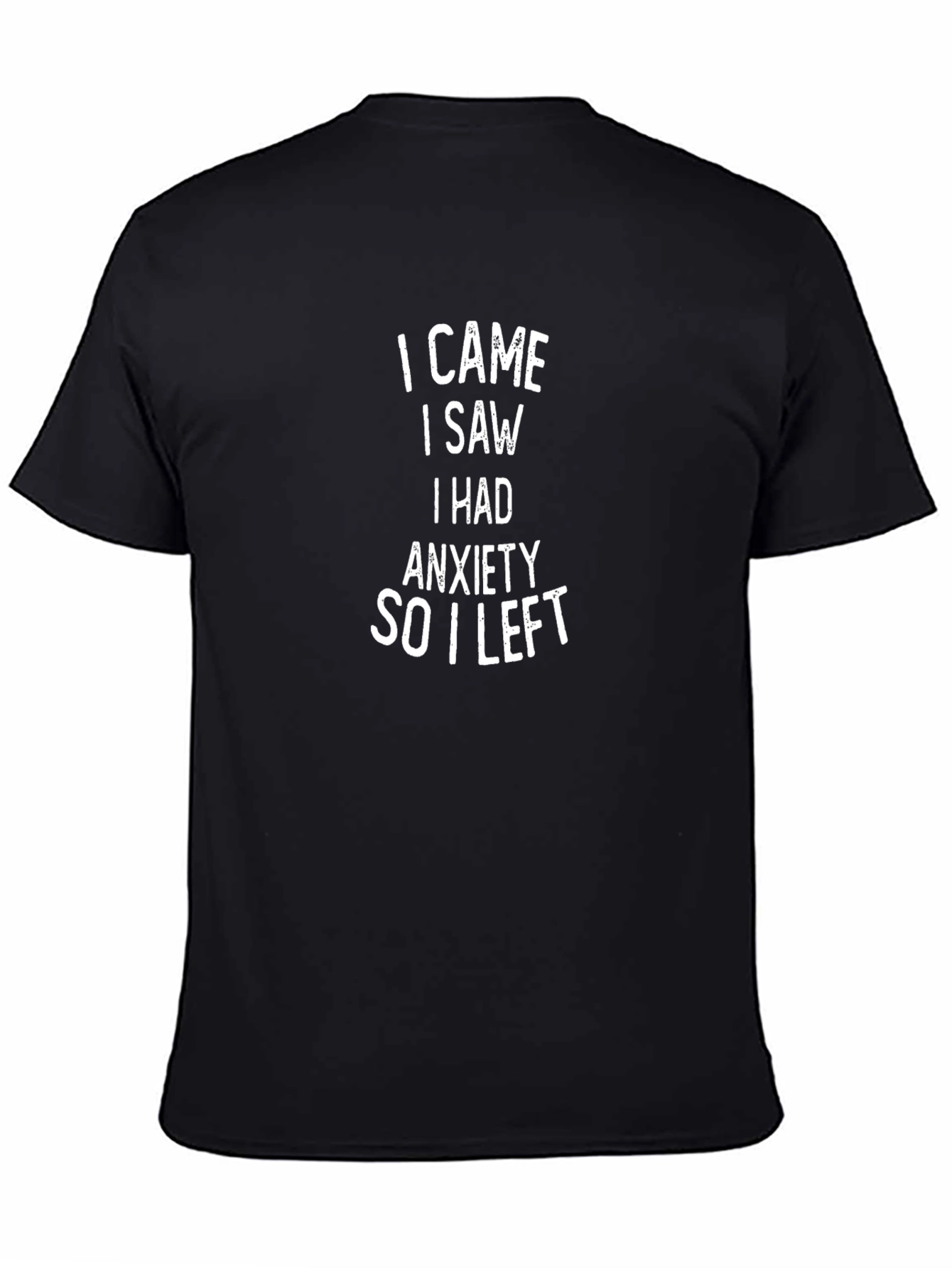 Anxiety Statement Black T-Shirt
