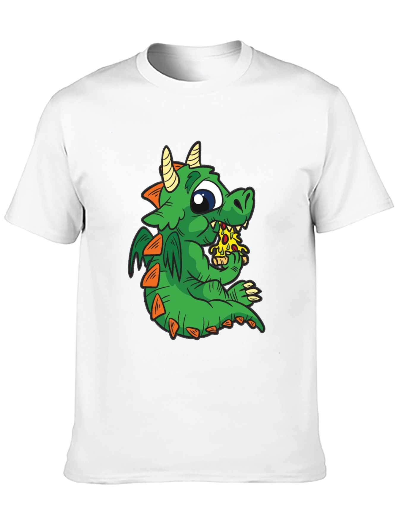 Dragon Pizza T-Shirt - Cute Cartoon Graphic Tee