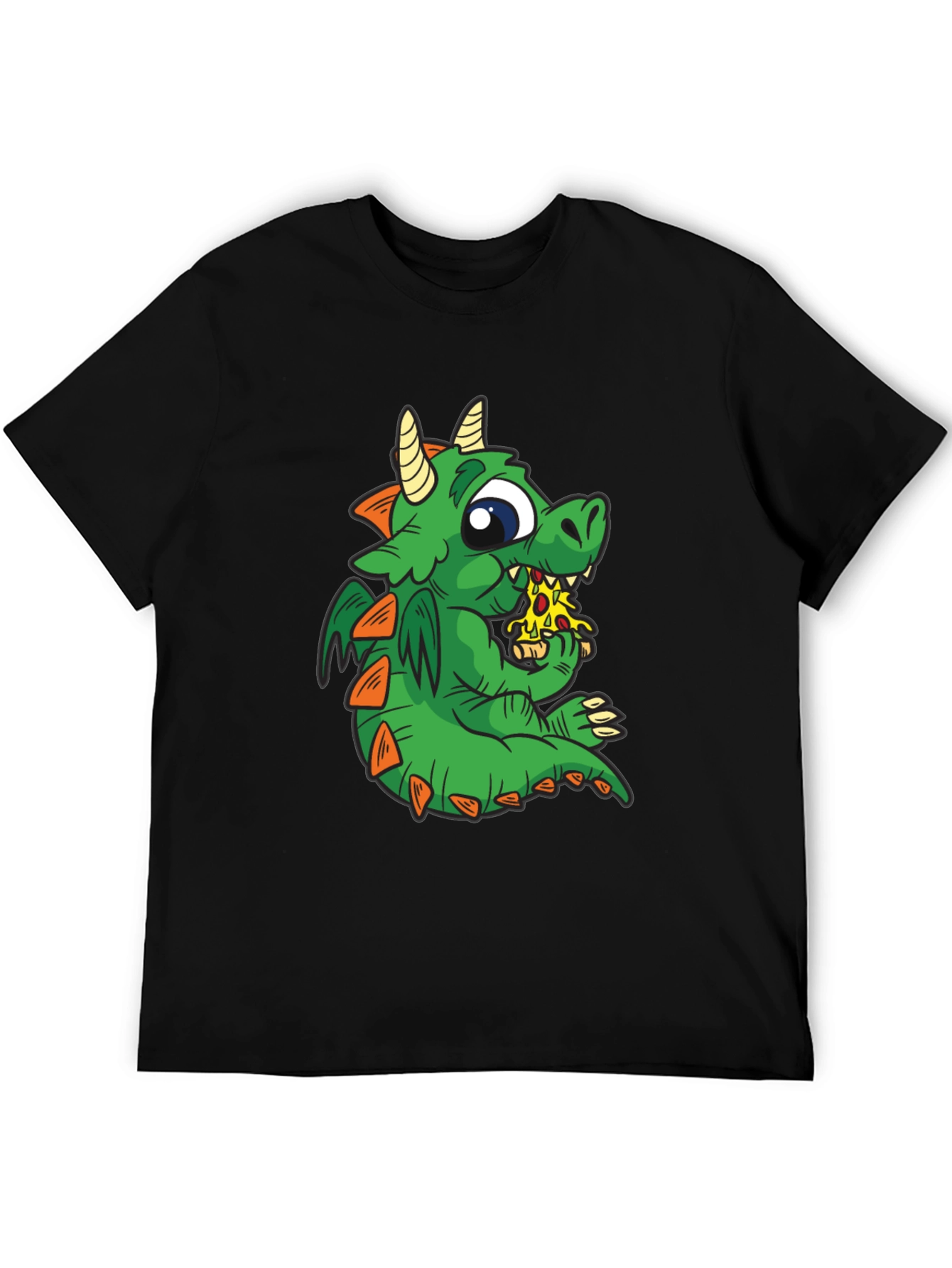 Dragon Pizza T-Shirt - Cute Cartoon Graphic Tee