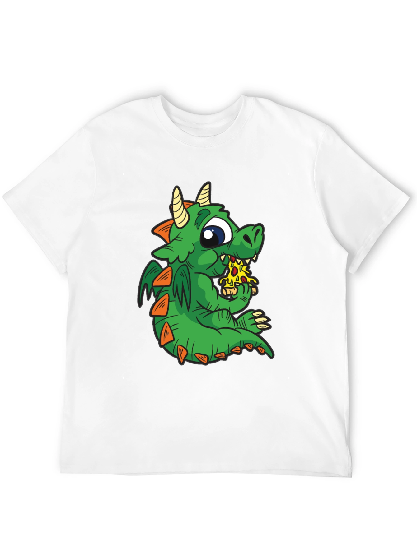 Dragon Pizza T-Shirt - Cute Cartoon Graphic Tee