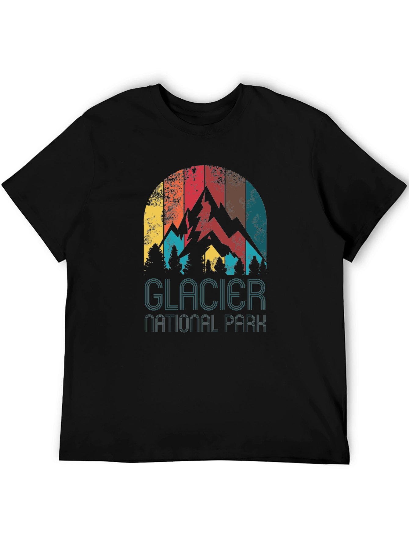 Glacier National Park Retro Graphic Tee