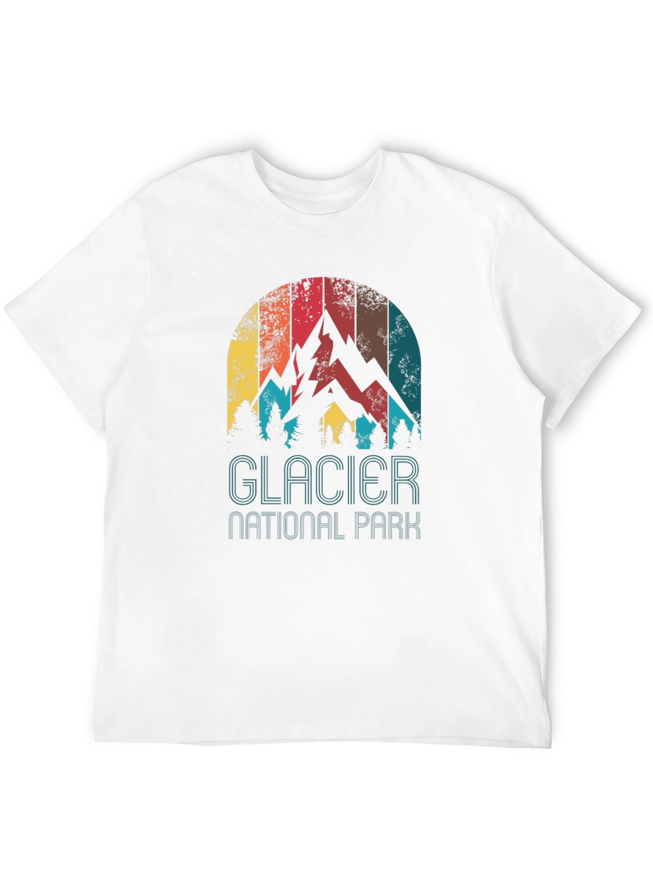 Glacier National Park Retro Graphic Tee
