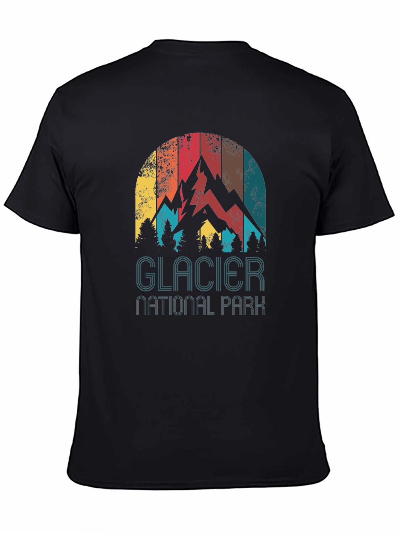 Glacier National Park Retro Graphic Tee