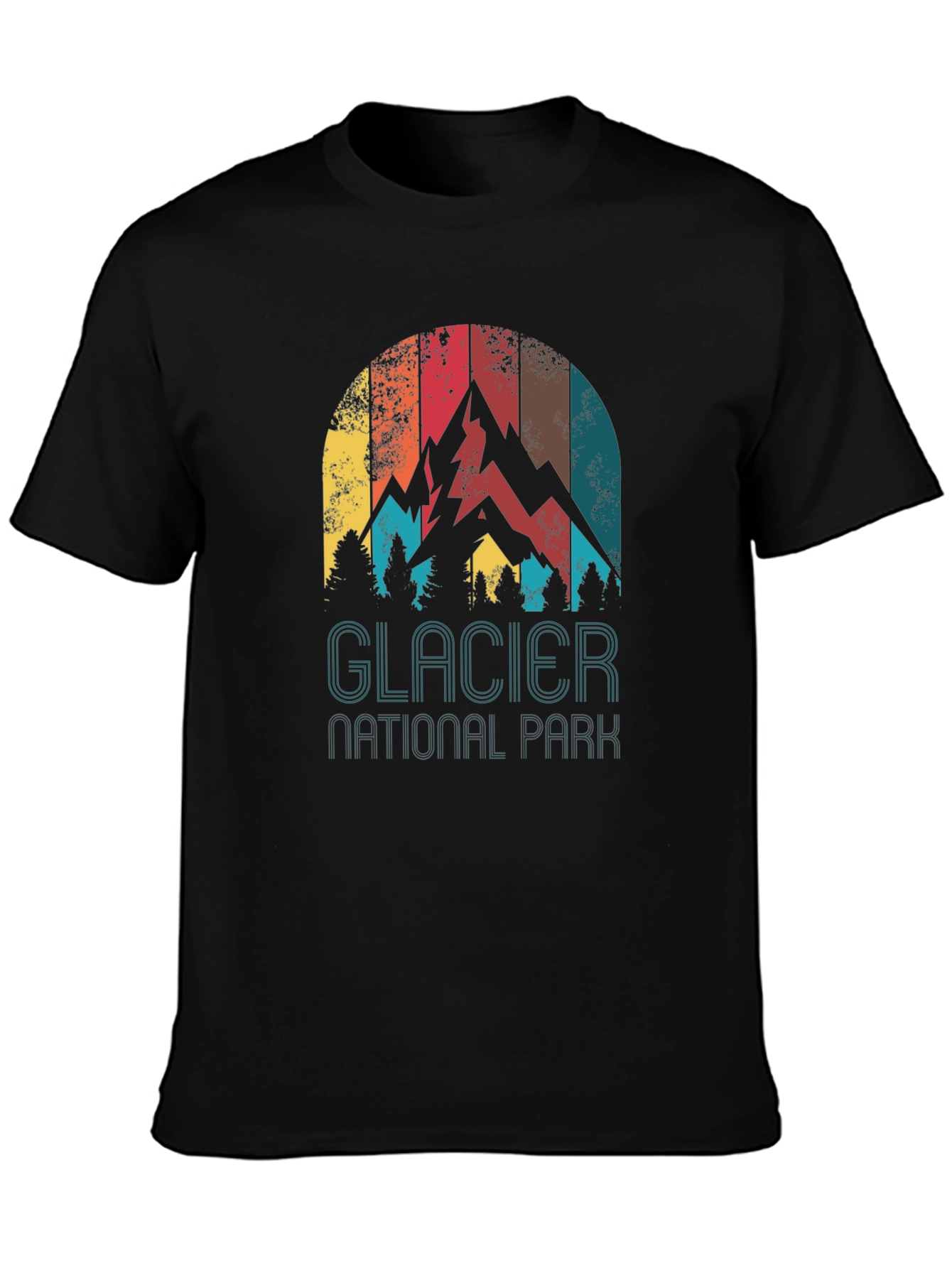 Glacier National Park Retro Graphic Tee