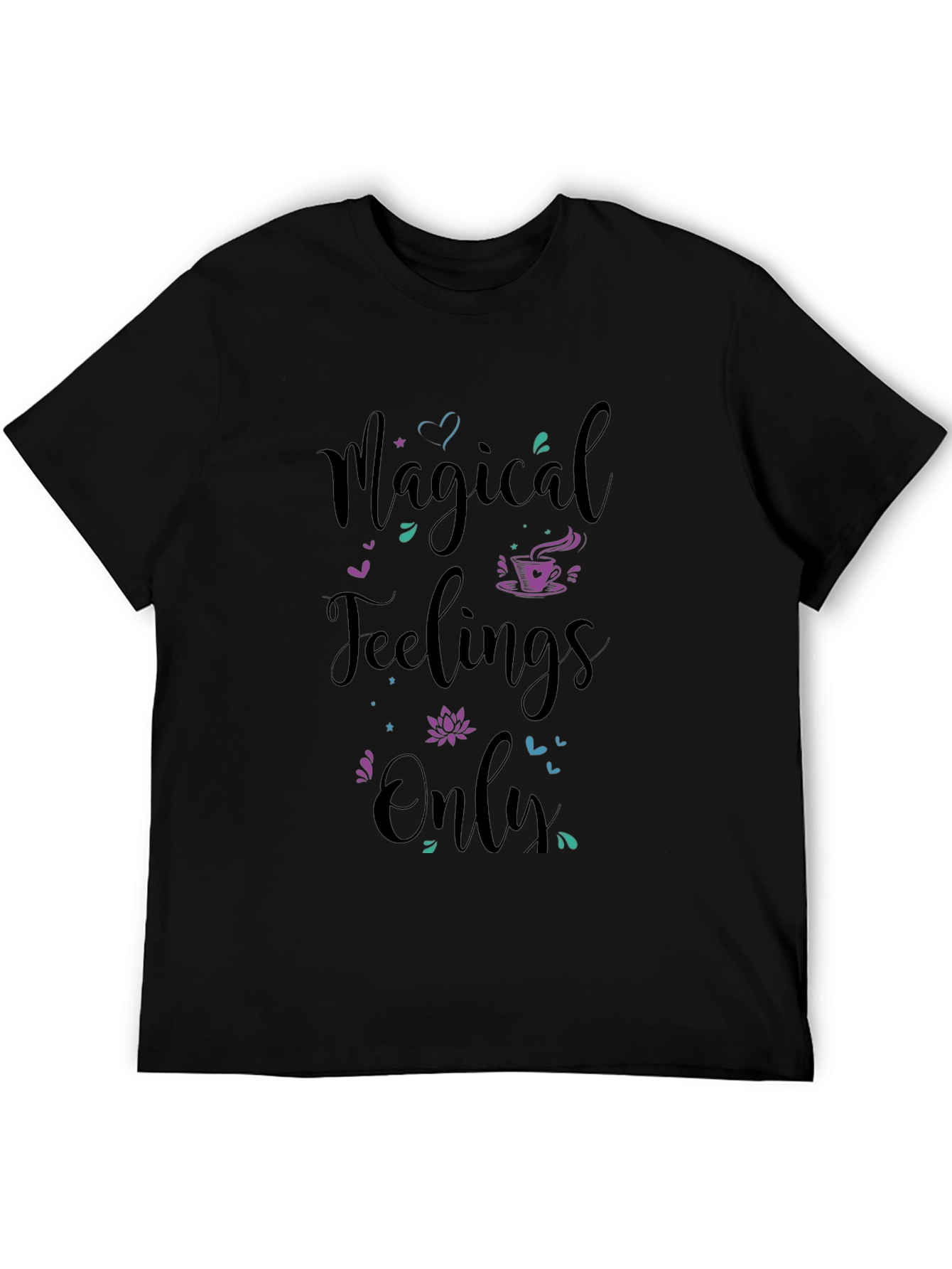 Magical Feelings Only Black Graphic Tee