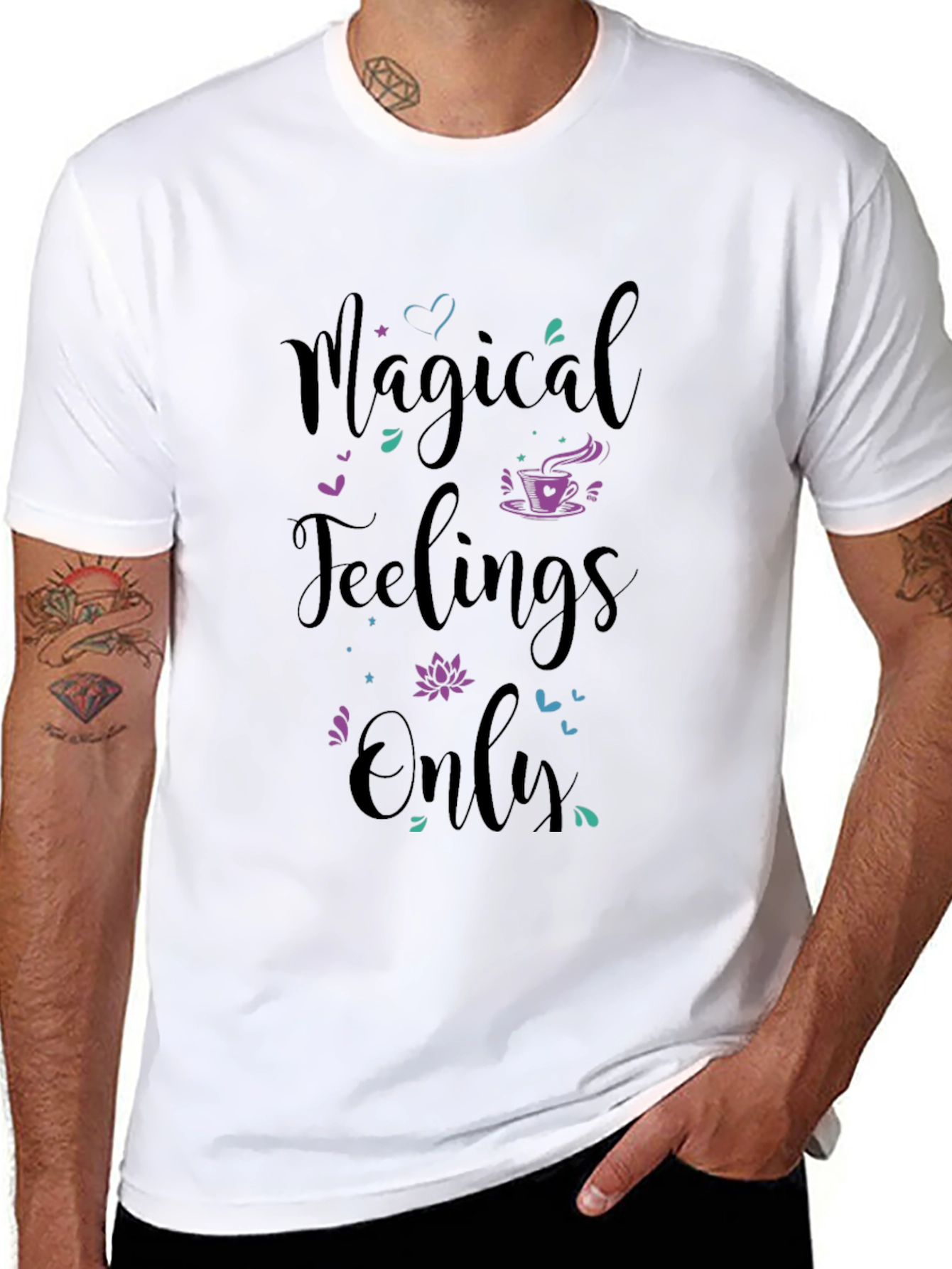 Magical Feelings Only Black Graphic Tee