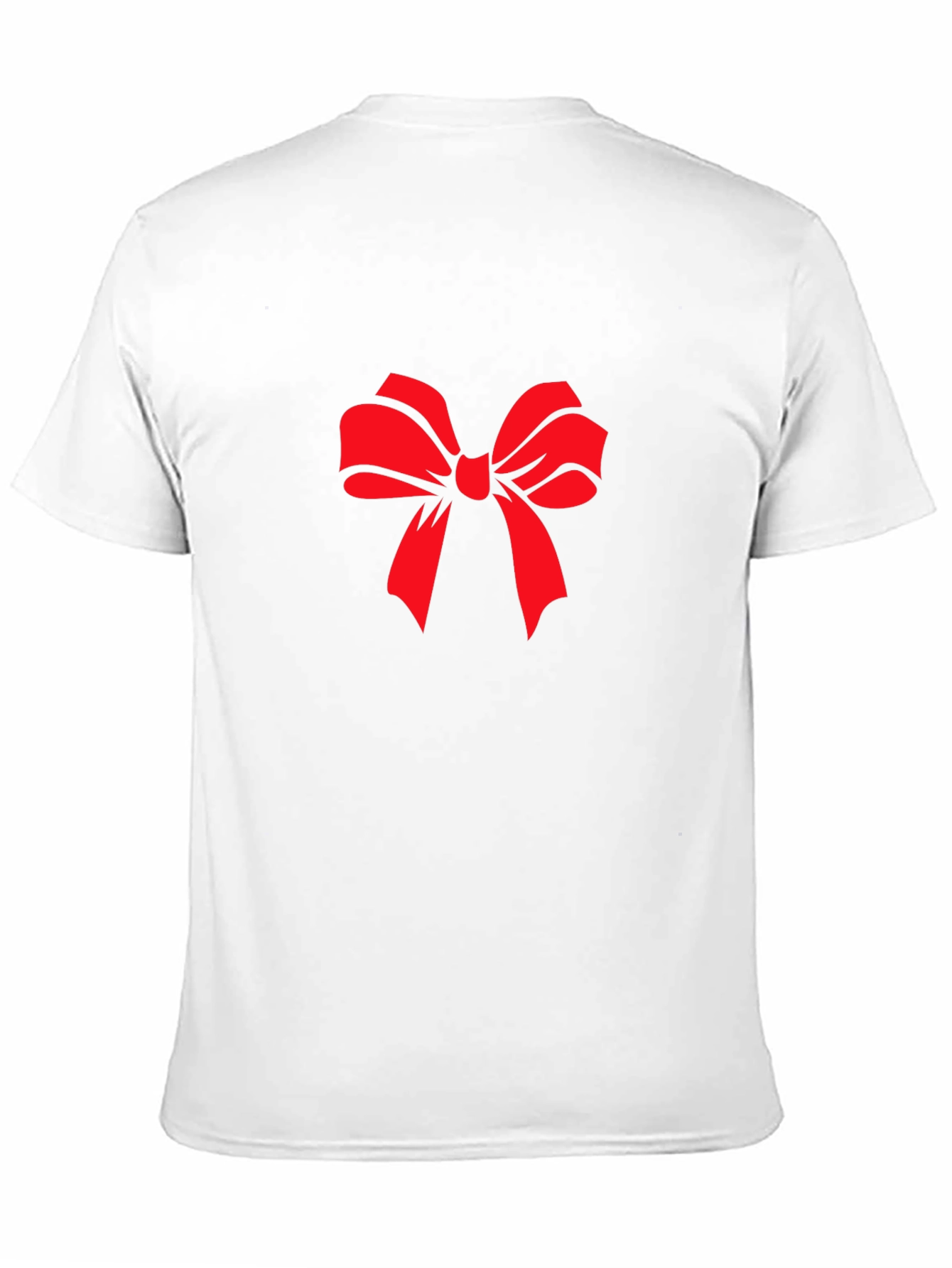 Red Bow Graphic Black T-Shirt - Stylish Casual Wear